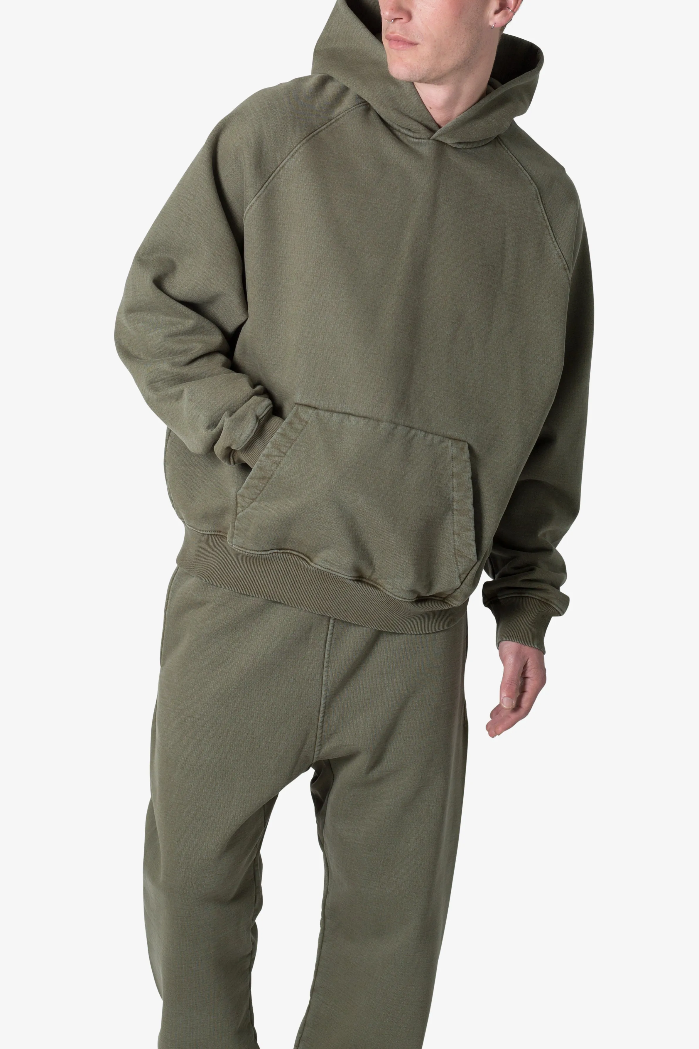 Heavy Every Day Hoodie - Washed Olive sold by MNML product image thumbnail 4
