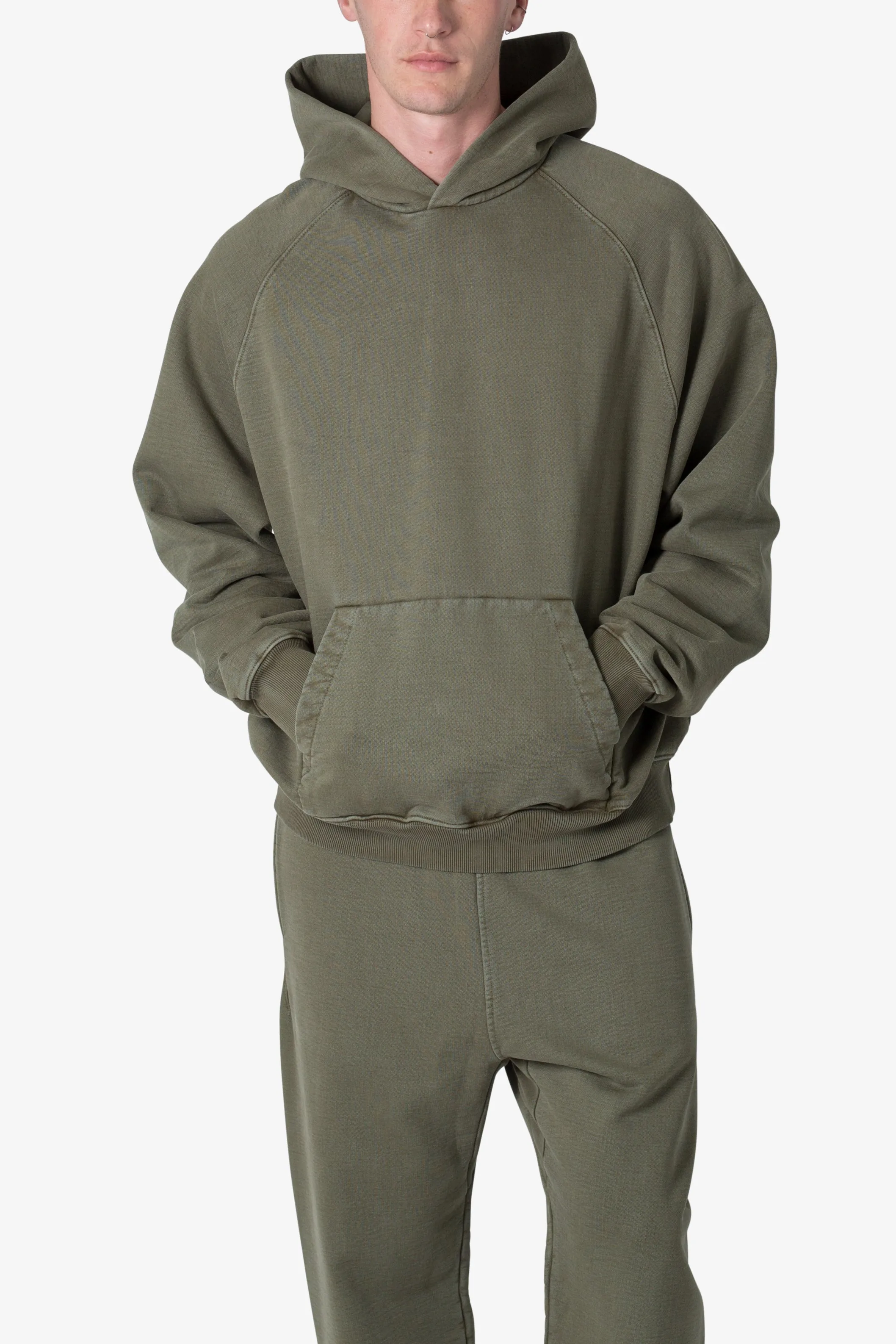 Heavy Every Day Hoodie - Washed Olive sold by MNML product image thumbnail 5