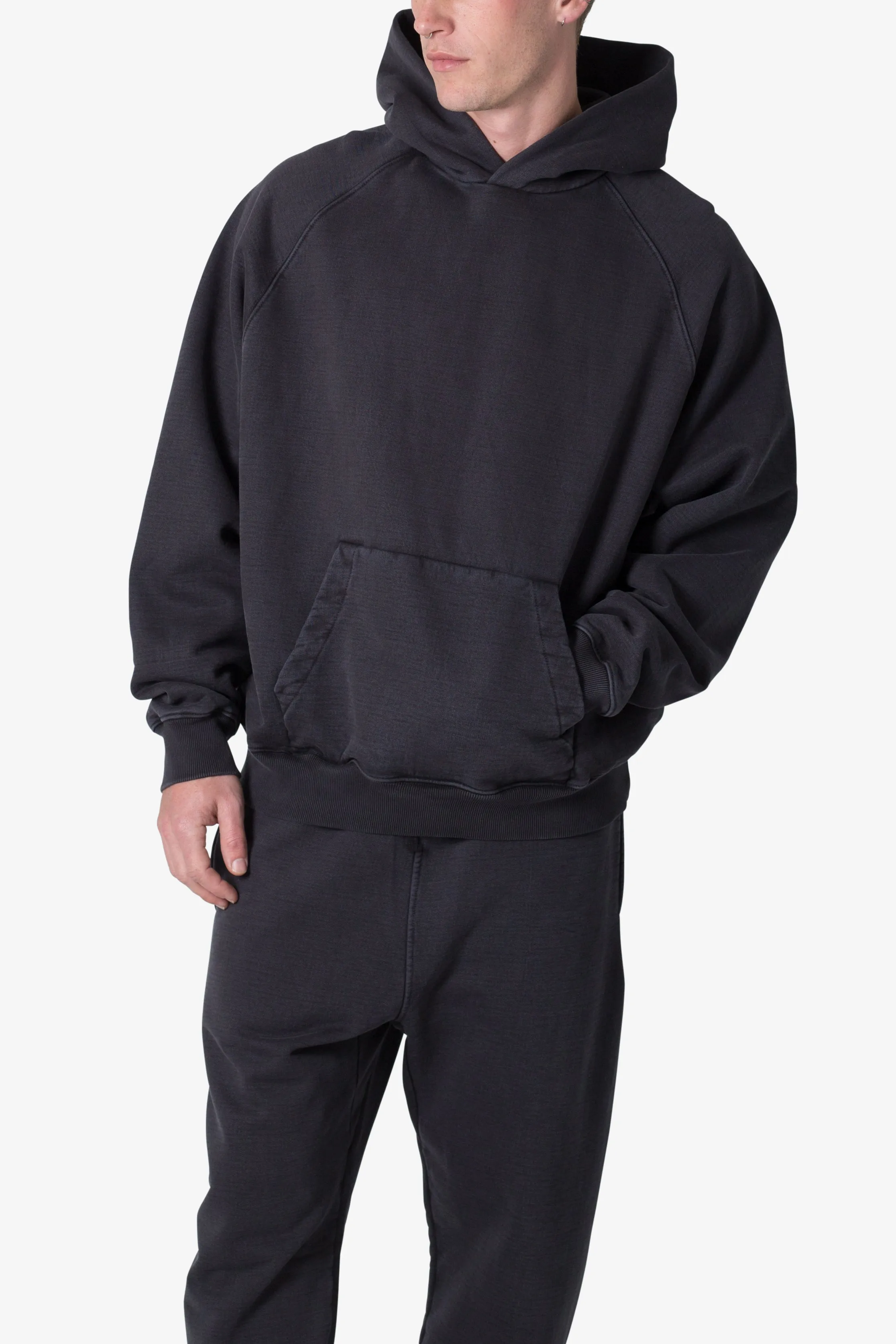 Heavy Every Day Hoodie - Washed Black sold by MNML product image thumbnail 5