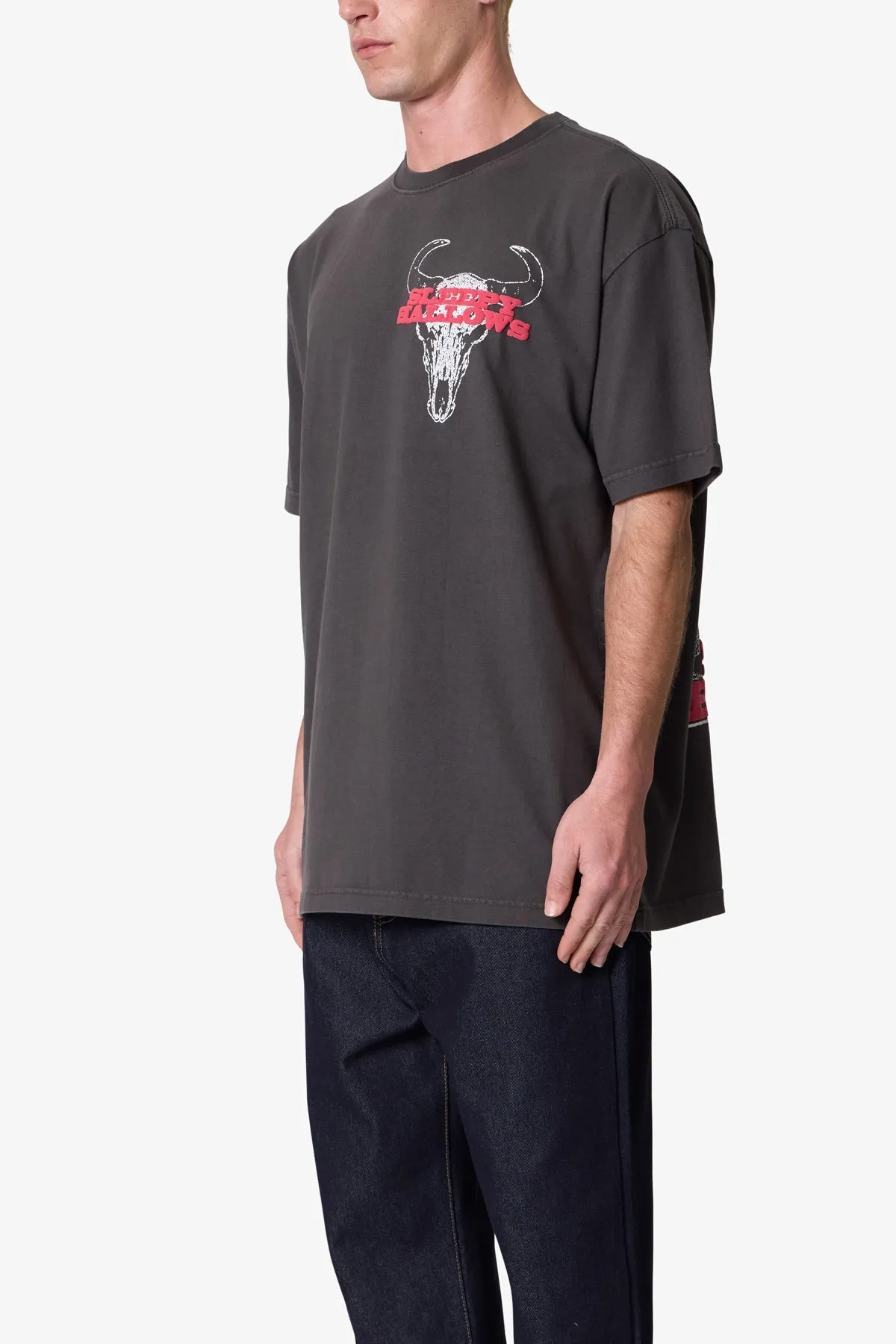 Bullskull Tee - Washed Black sold by MNML product image thumbnail 4