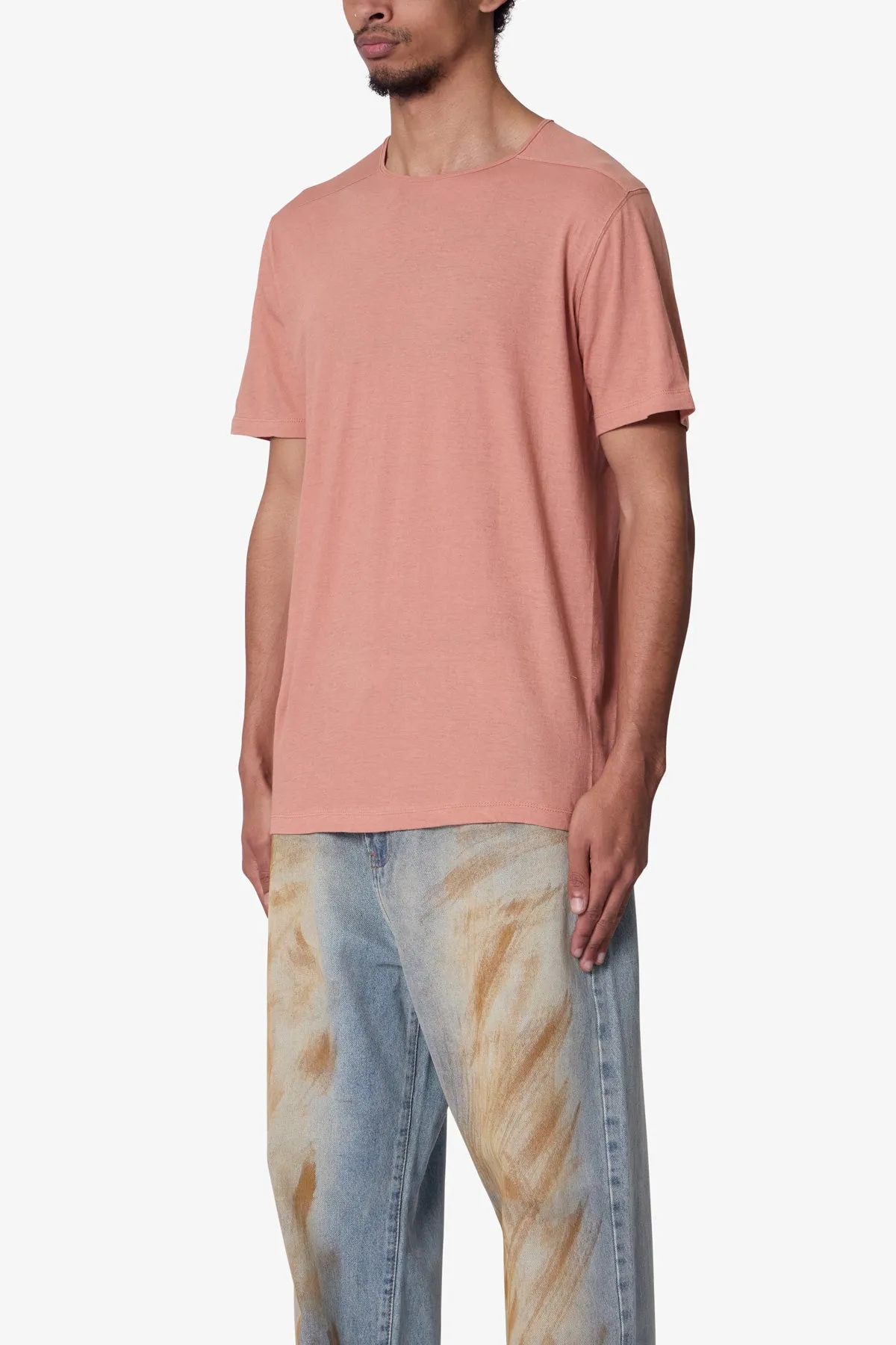 Sheer Crewneck Tee - Rust sold by MNML product image thumbnail 3