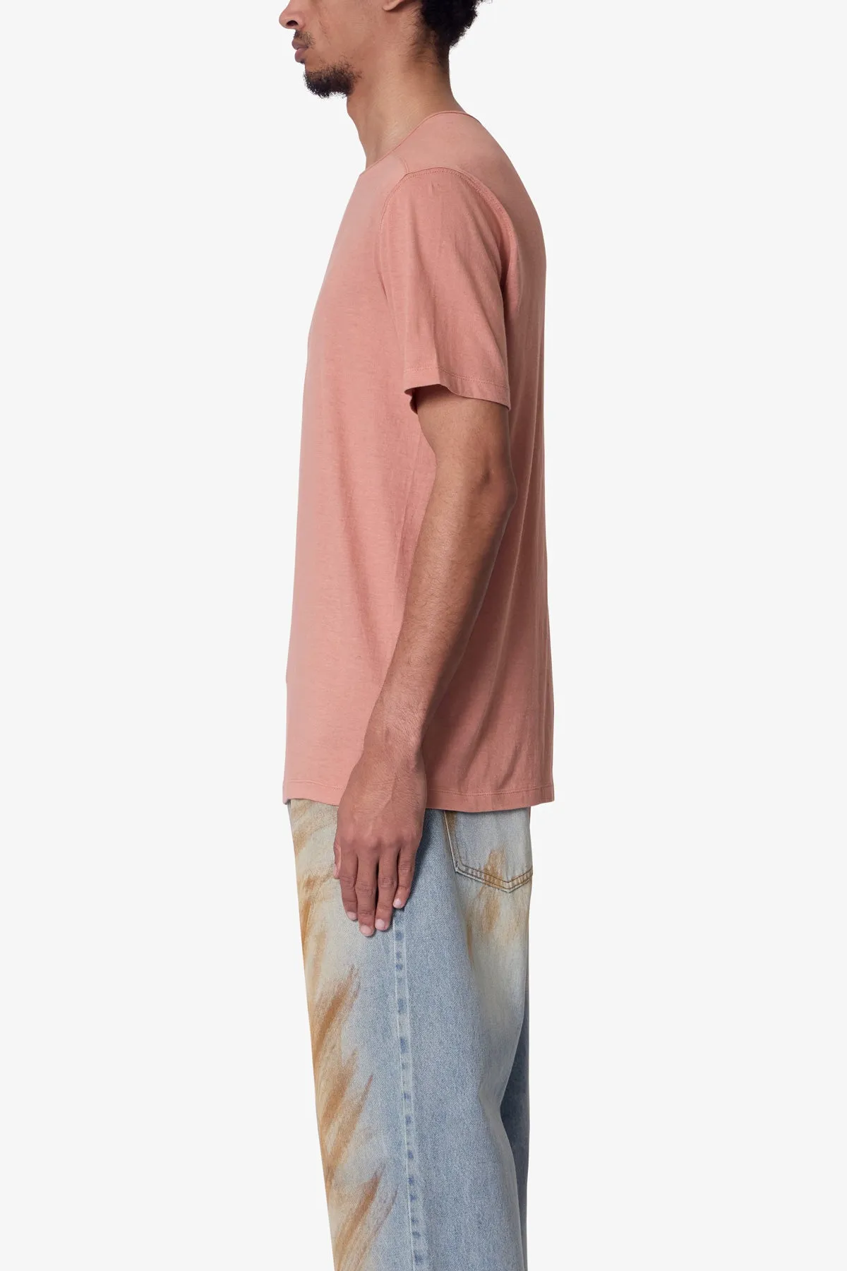 Sheer Crewneck Tee - Rust sold by MNML product image thumbnail 4