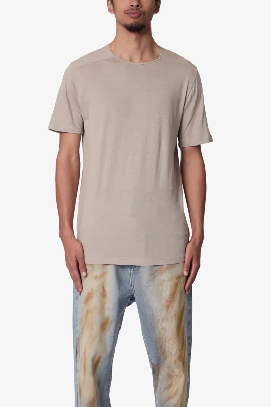 Sheer Crewneck Tee - Bone sold by MNML