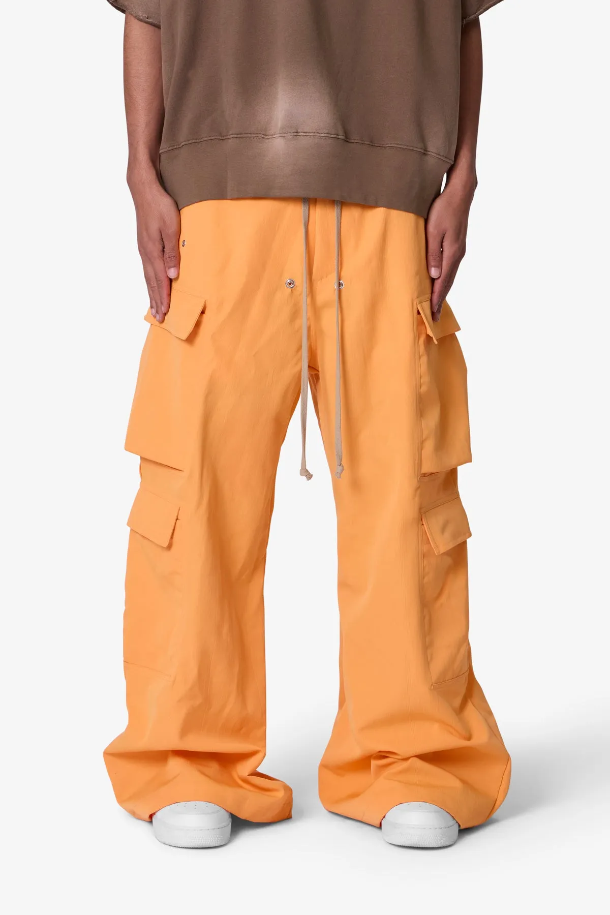 Rave Double Cargo Pants - Orange sold by MNML