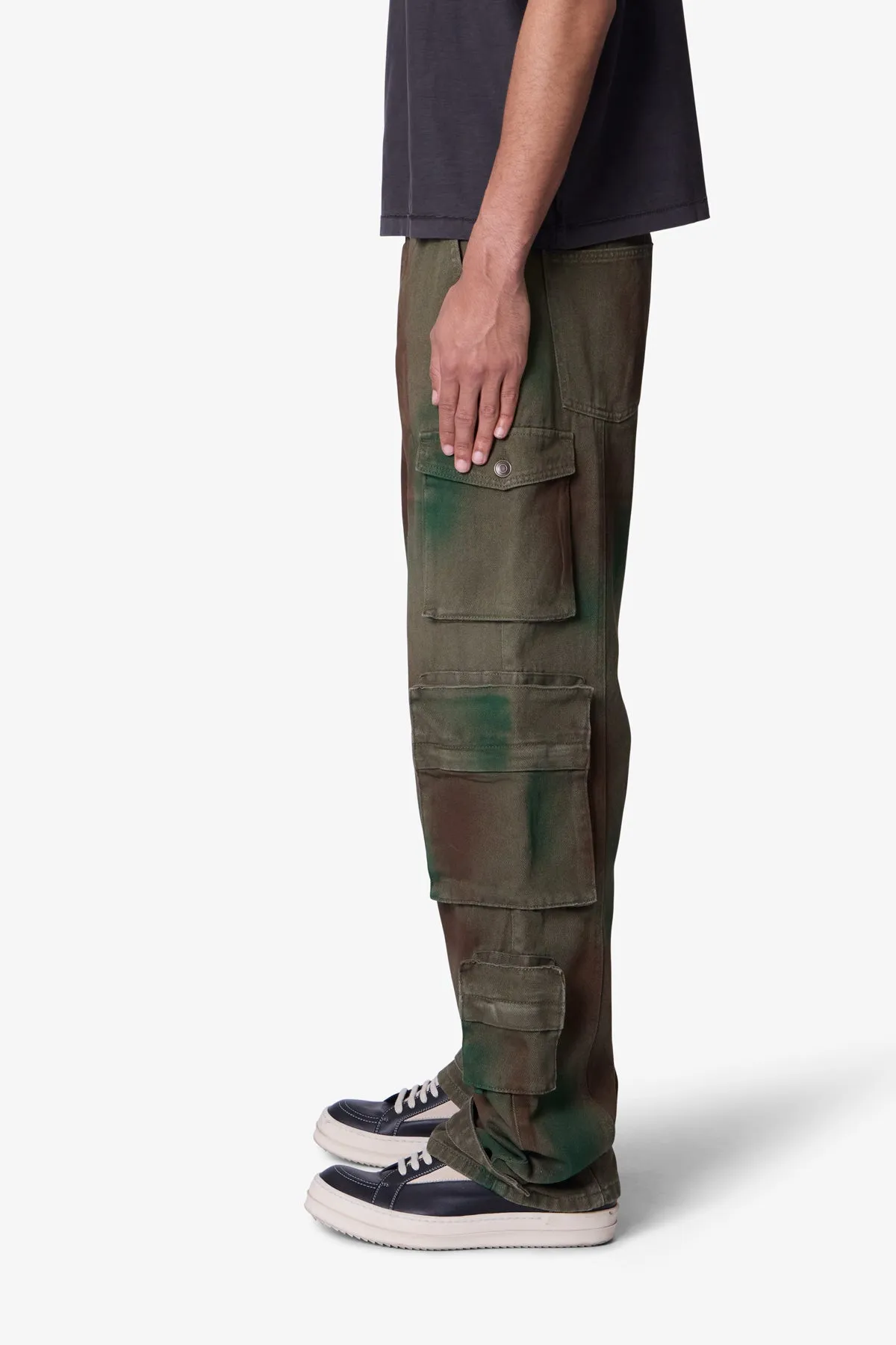 Ultra Baggy NR10 Cargo Pants - Green sold by MNML product image thumbnail 4