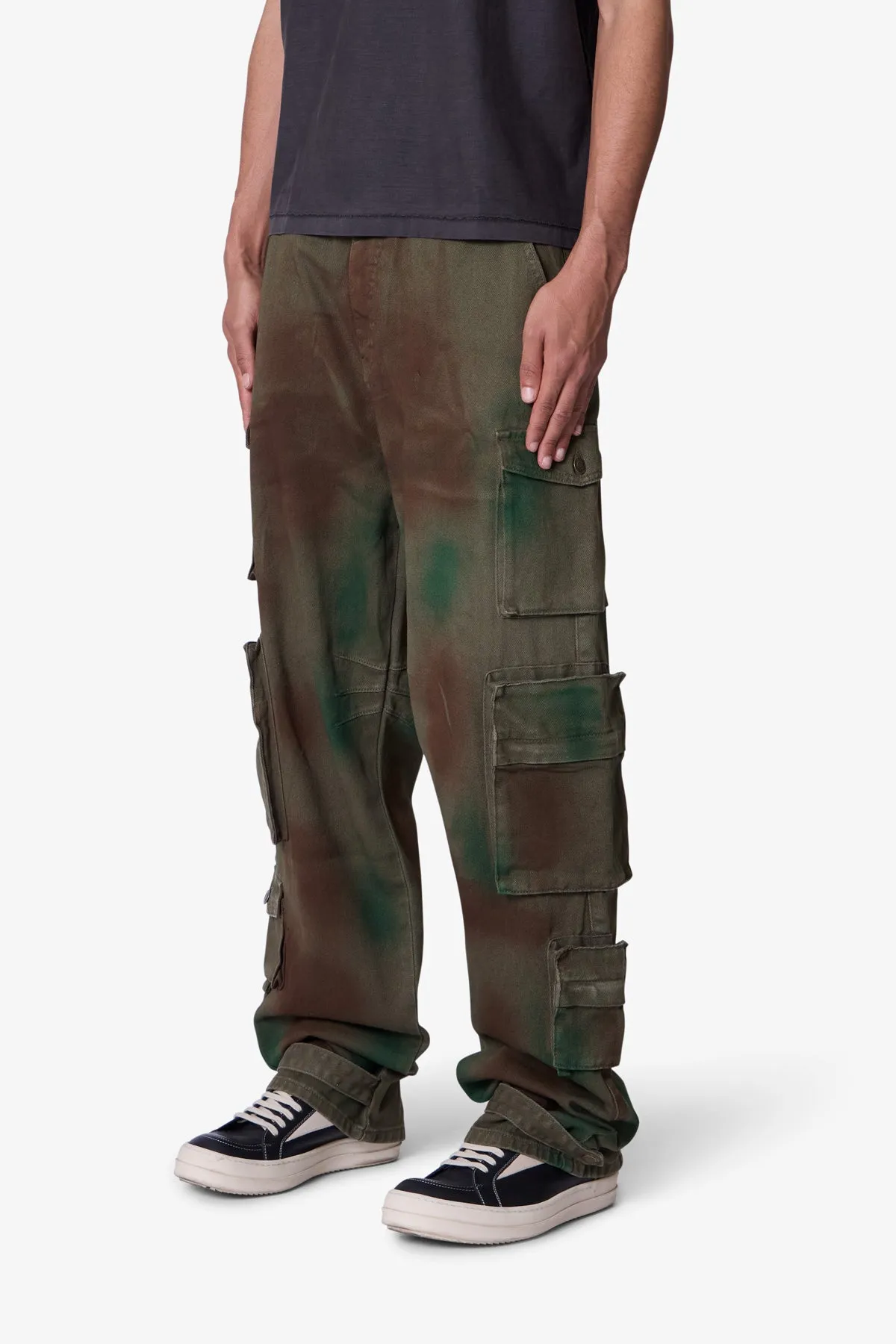 Ultra Baggy NR10 Cargo Pants - Green sold by MNML product image thumbnail 3