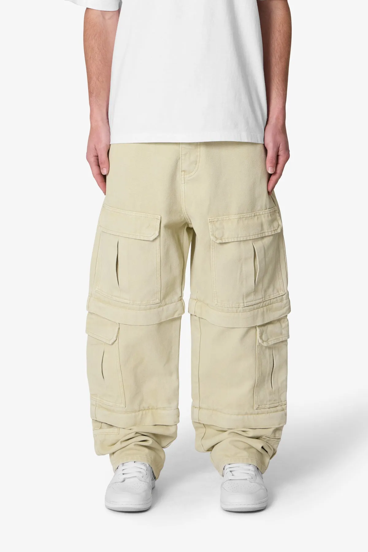 Ultra Baggy Channel Cargo Denim - Tan sold by MNML