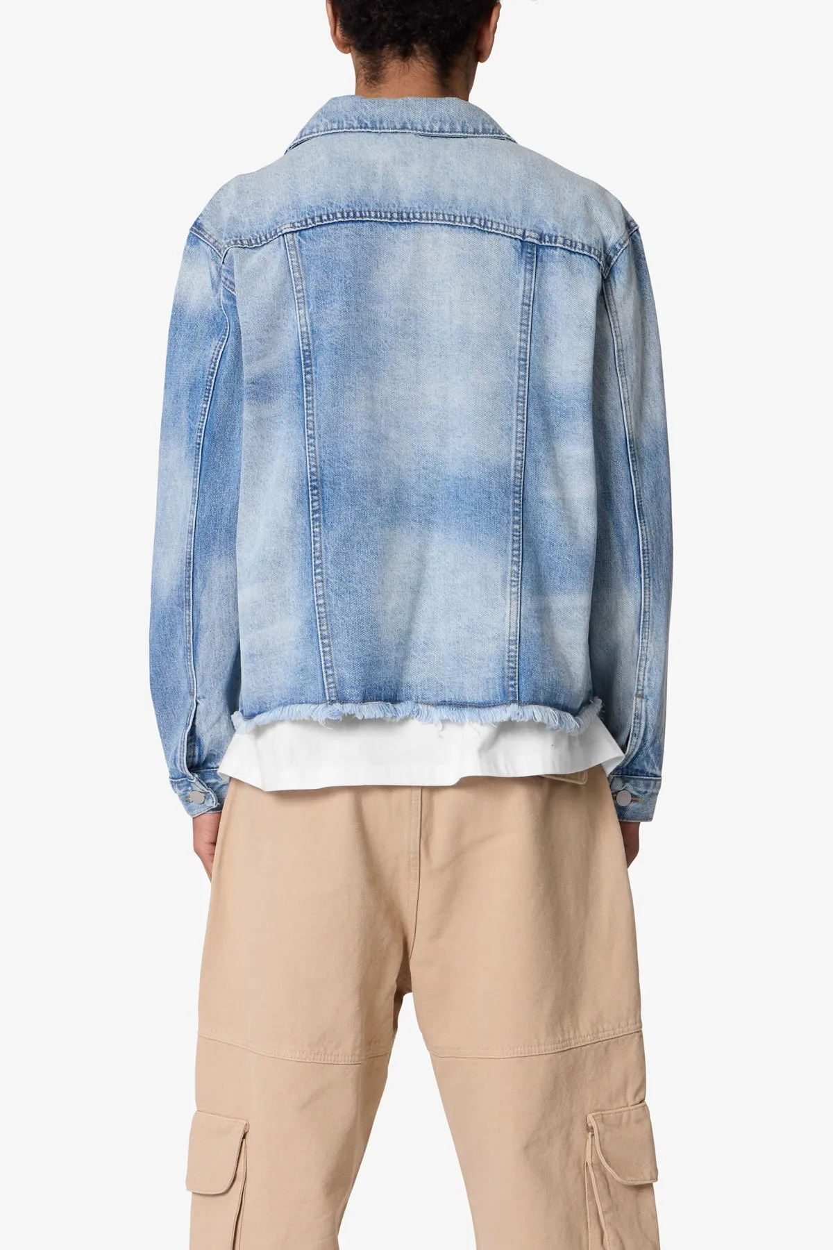 Sun Washed Denim Jacket - Light Blue sold by MNML product image thumbnail 5