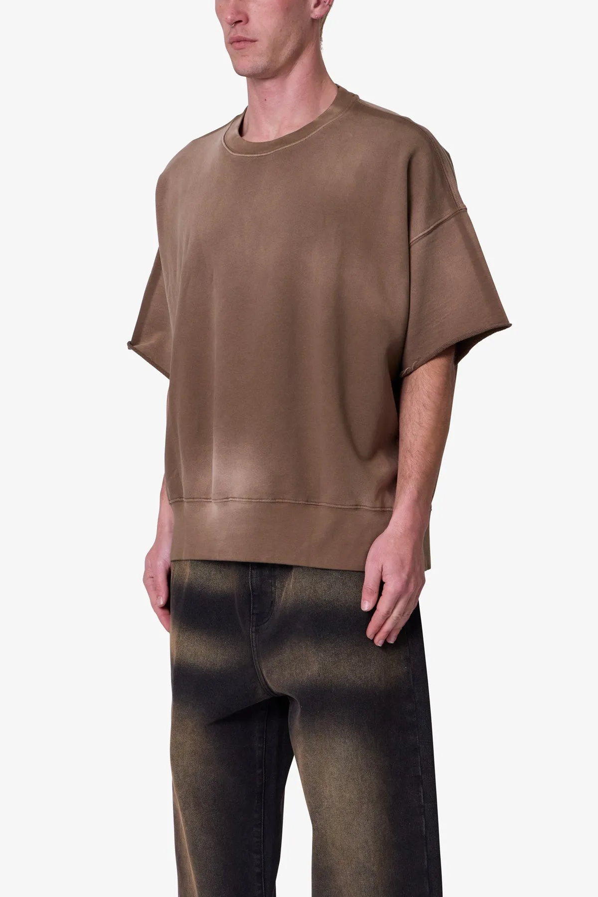 Oversized Crewneck Tee - Tan sold by MNML product image thumbnail 3