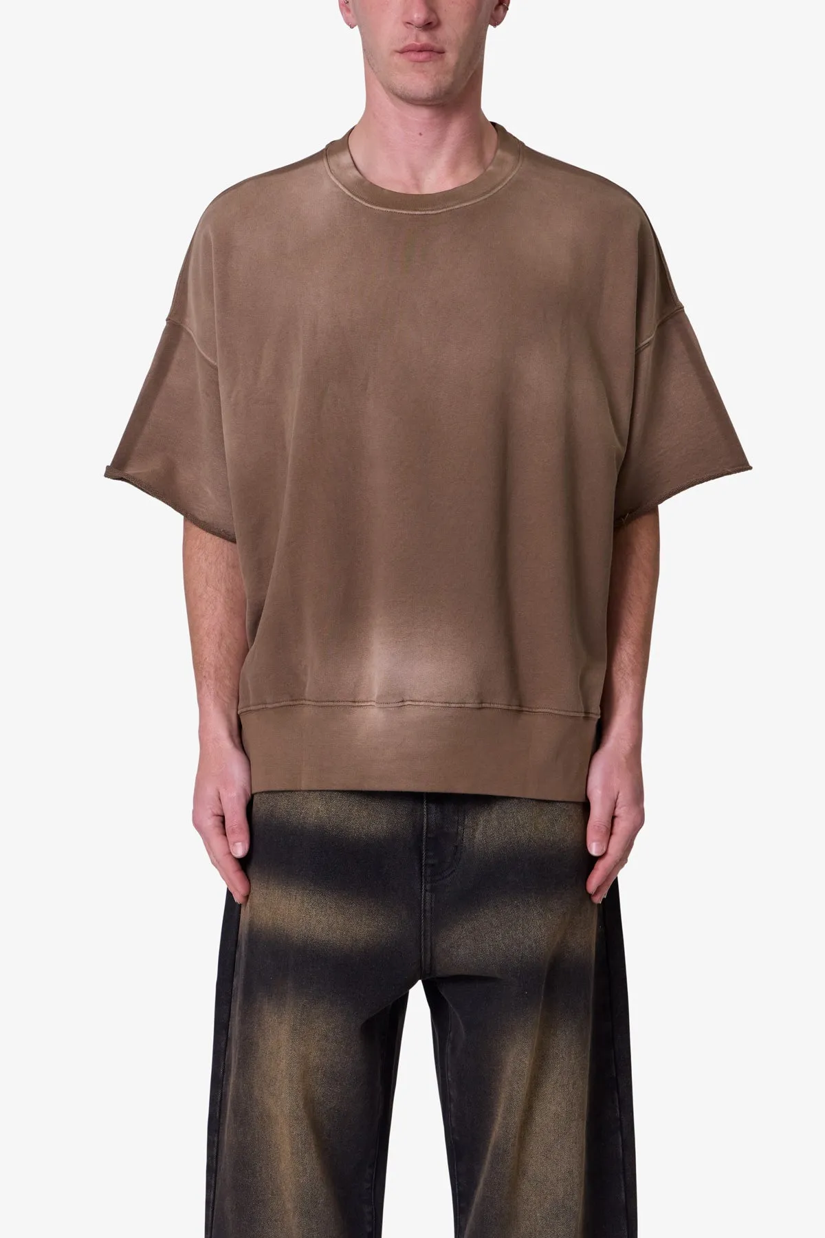 Oversized Crewneck Tee - Tan sold by MNML product image thumbnail 2