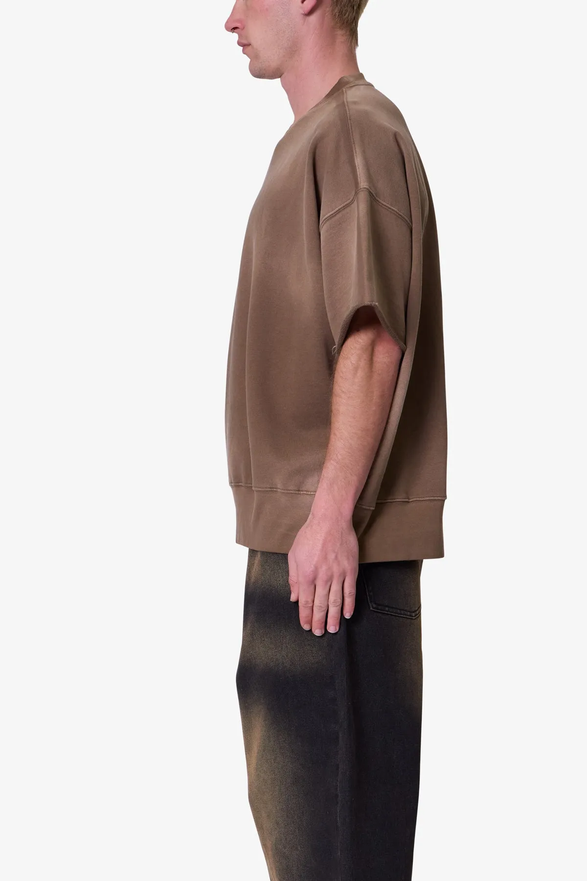 Oversized Crewneck Tee - Tan sold by MNML product image thumbnail 4