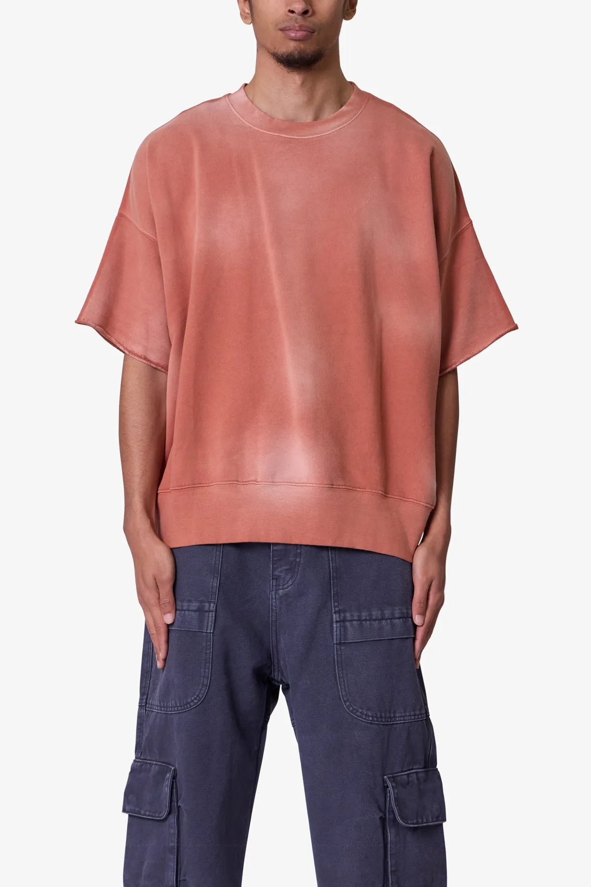 Oversized Crewneck Tee - Rust sold by MNML