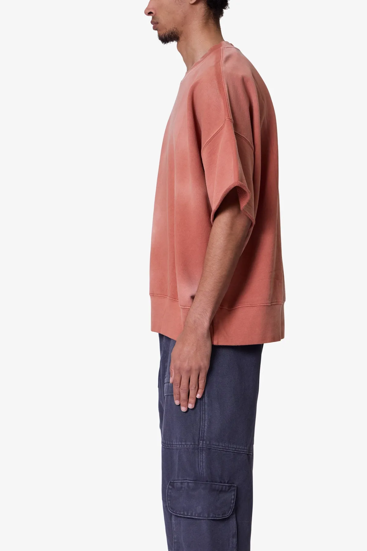 Oversized Crewneck Tee - Rust sold by MNML product image thumbnail 4