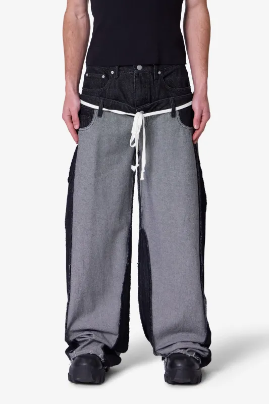 Inside Out Slip off Denim - Washed Black sold by MNML