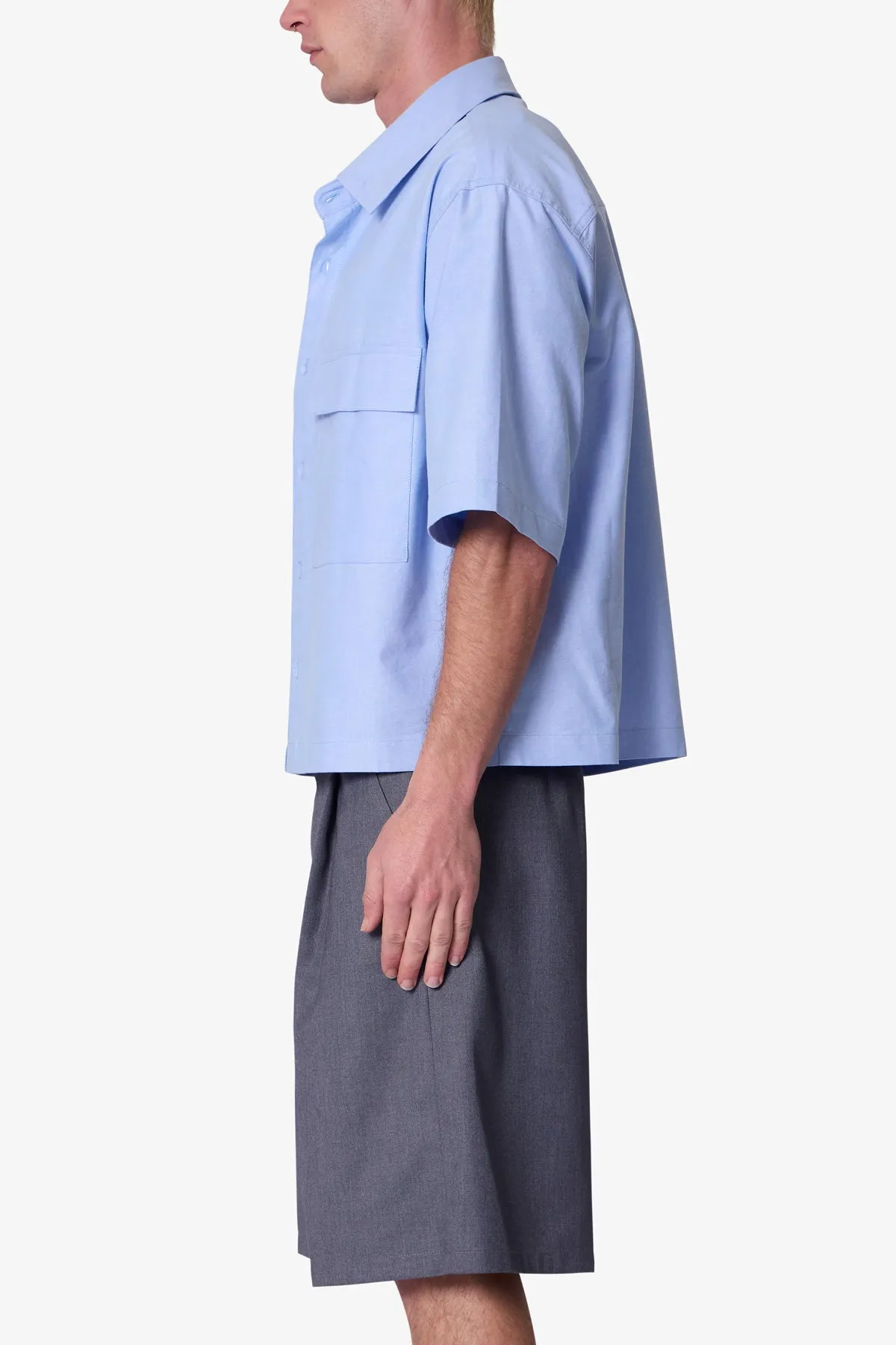 Poplin Bus Driver Shirt - Light Blue sold by MNML product image thumbnail 4