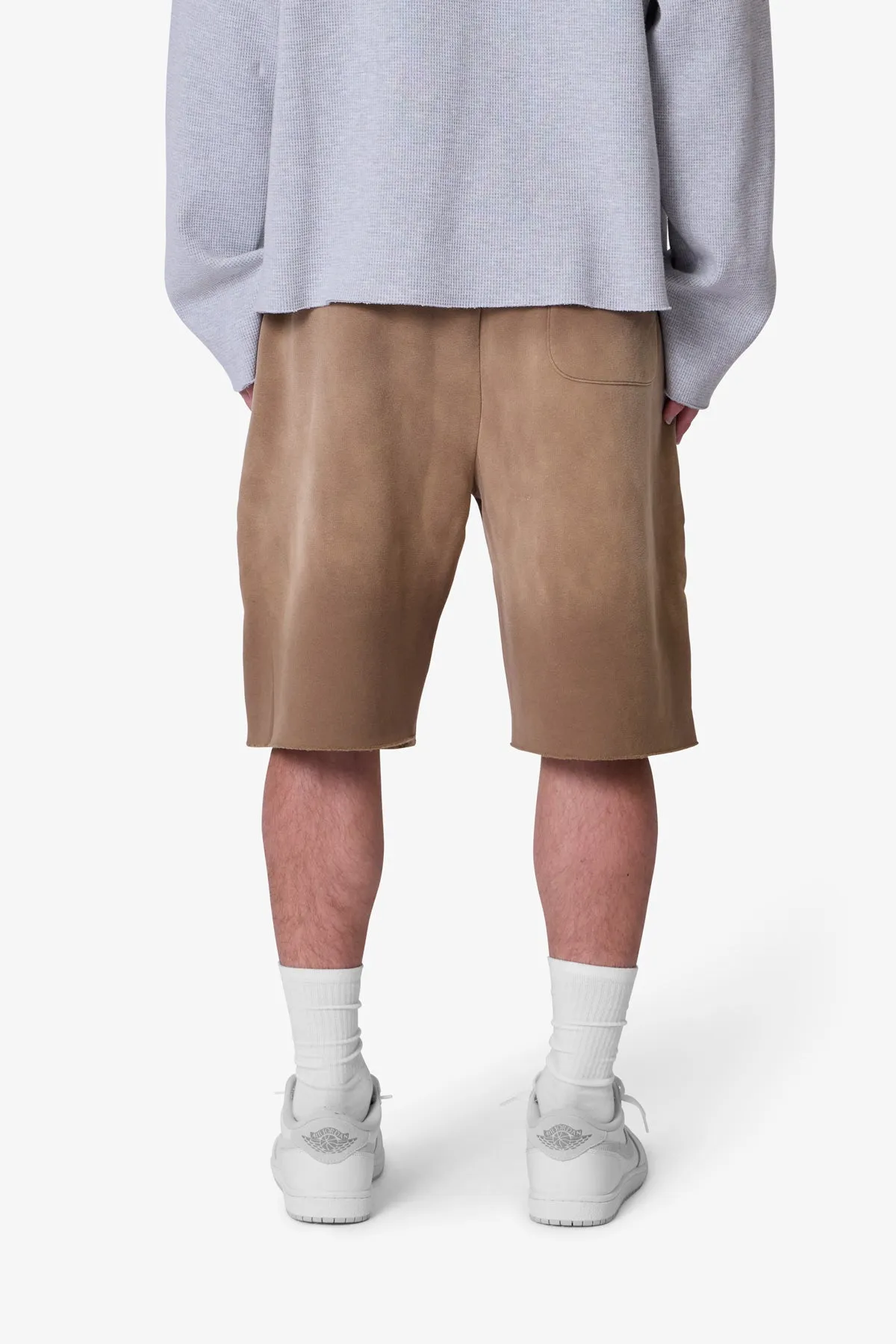 West Double Knee Sweatshorts - Tan sold by MNML product image thumbnail 5