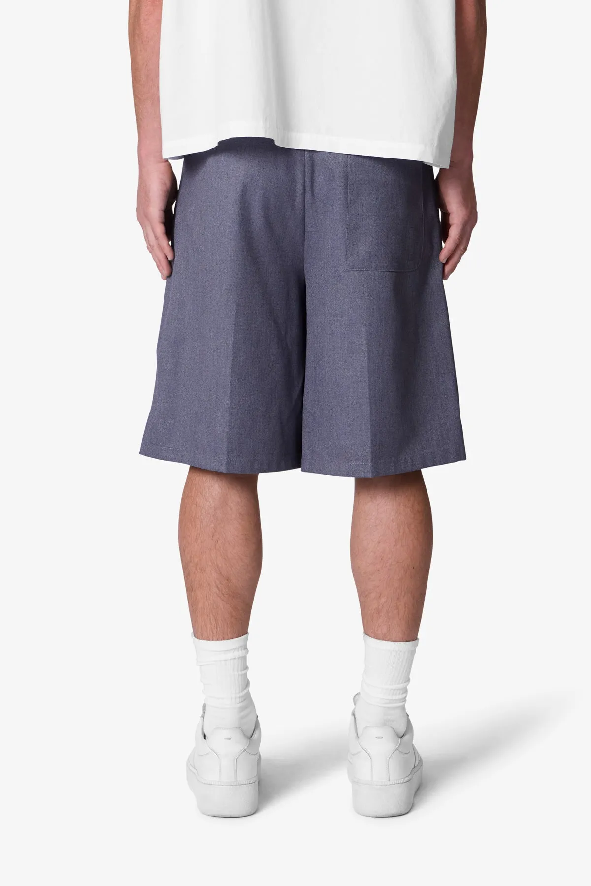 Big Pleated Shorts - Grey sold by MNML product image thumbnail 5