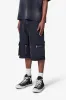 Baggy Zipper Denim Shorts - Black sold by MNML