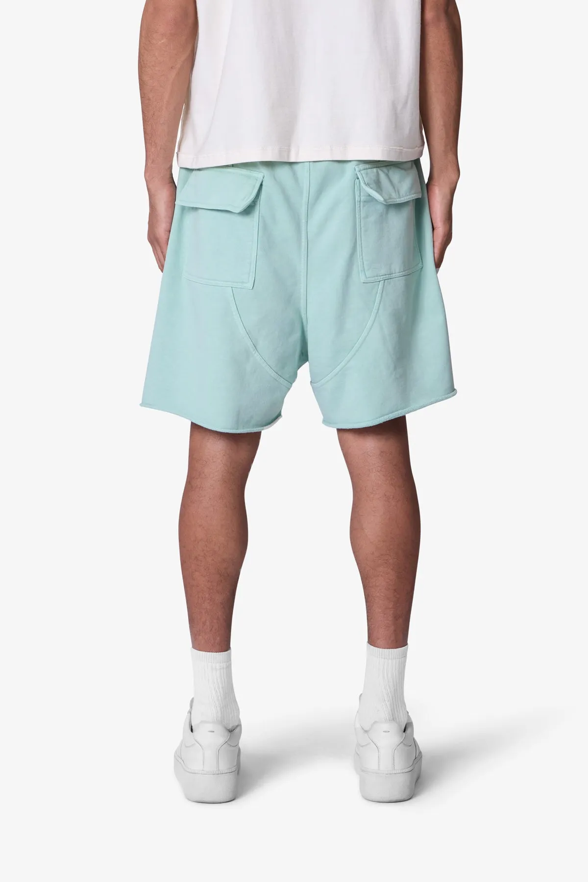 Oversized Sweatshorts - Seafoam sold by MNML product image thumbnail 5