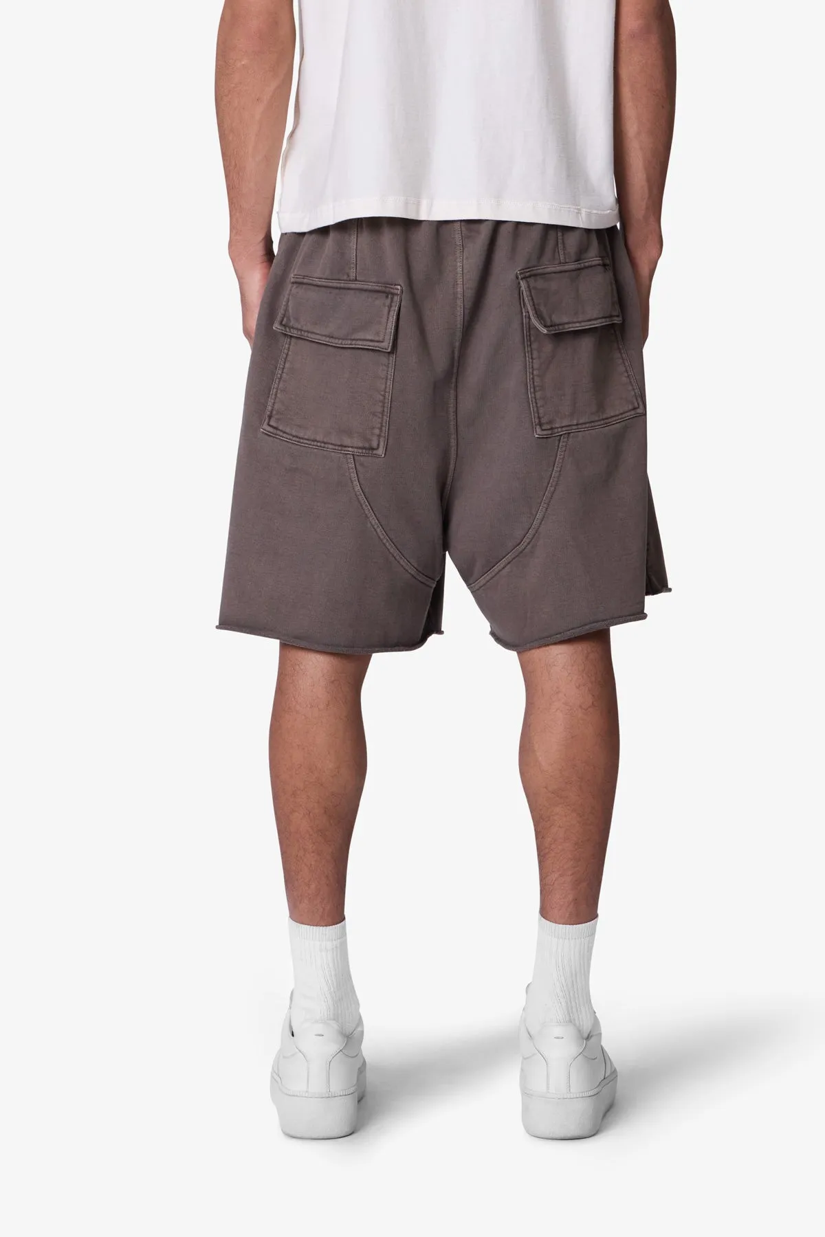Oversized Sweatshorts - Muddy Grey sold by MNML product image thumbnail 5