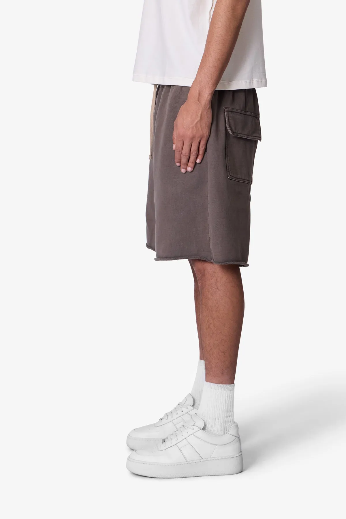 Oversized Sweatshorts - Muddy Grey sold by MNML product image thumbnail 4