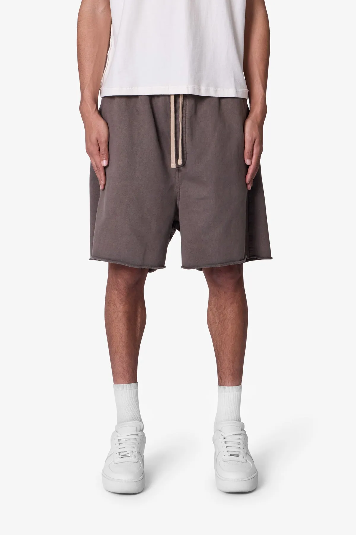 Oversized Sweatshorts - Muddy Grey sold by MNML