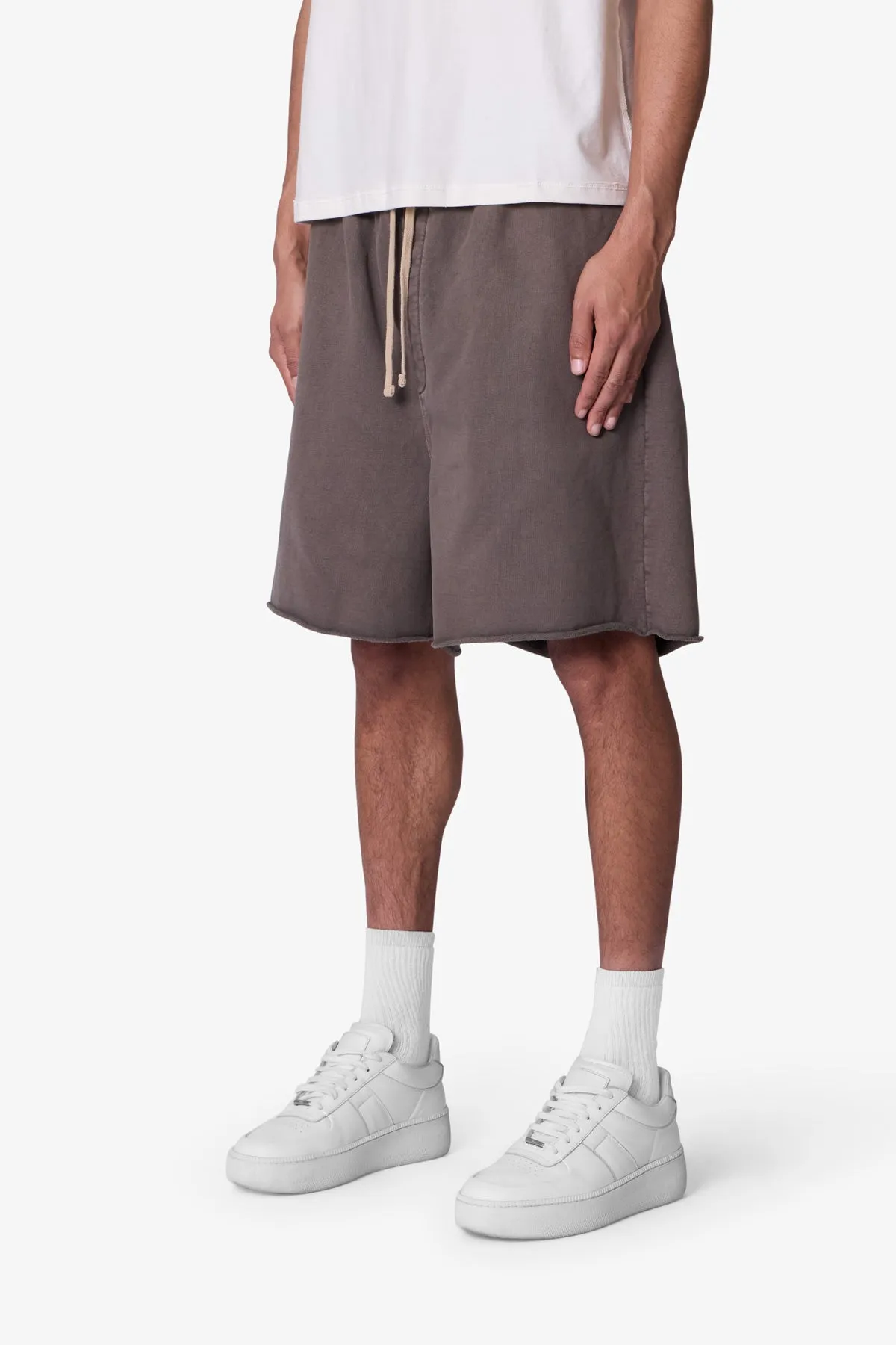 Oversized Sweatshorts - Muddy Grey sold by MNML product image thumbnail 3