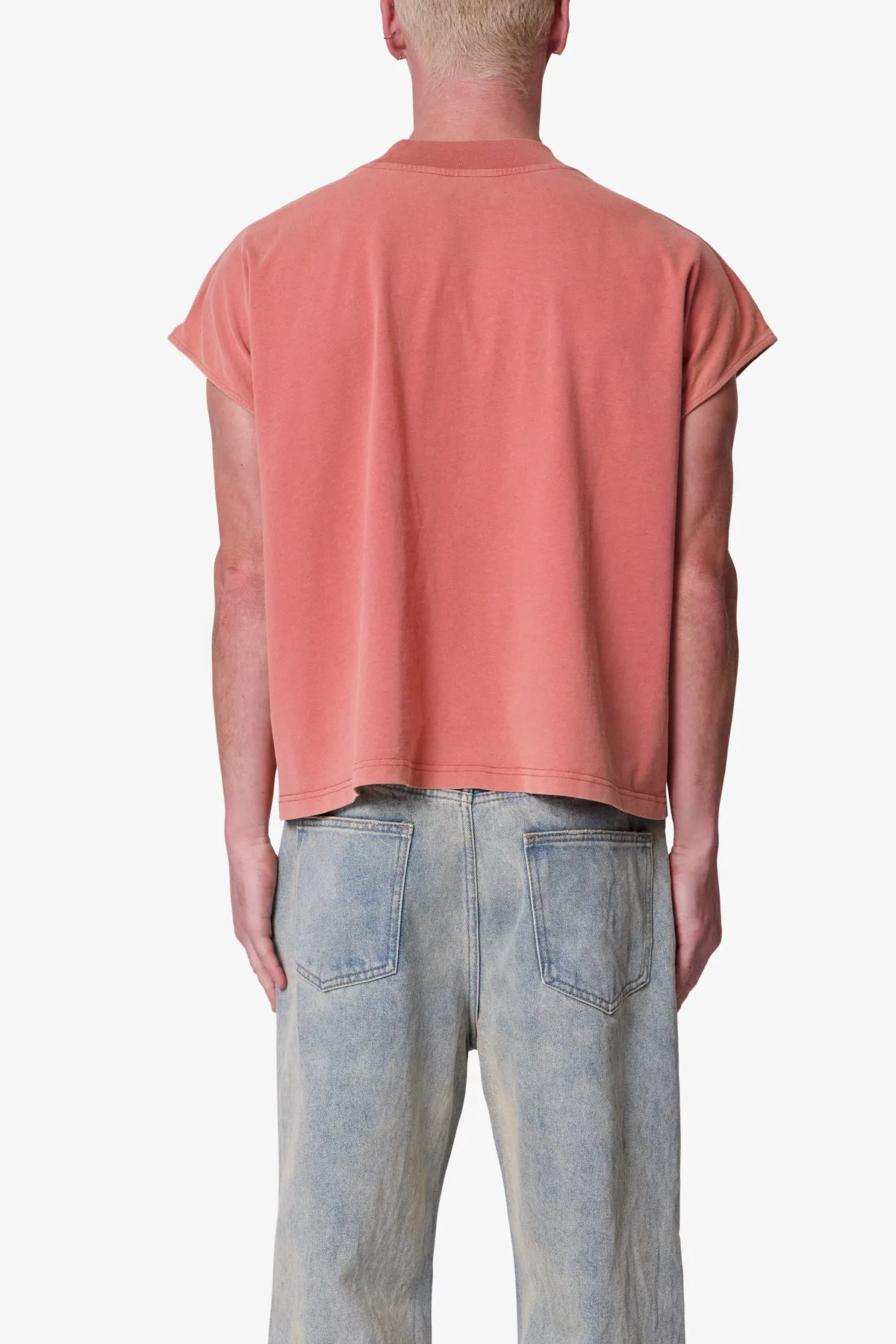 Washed Boxy Tank - Washed Mauve sold by MNML product image thumbnail 5