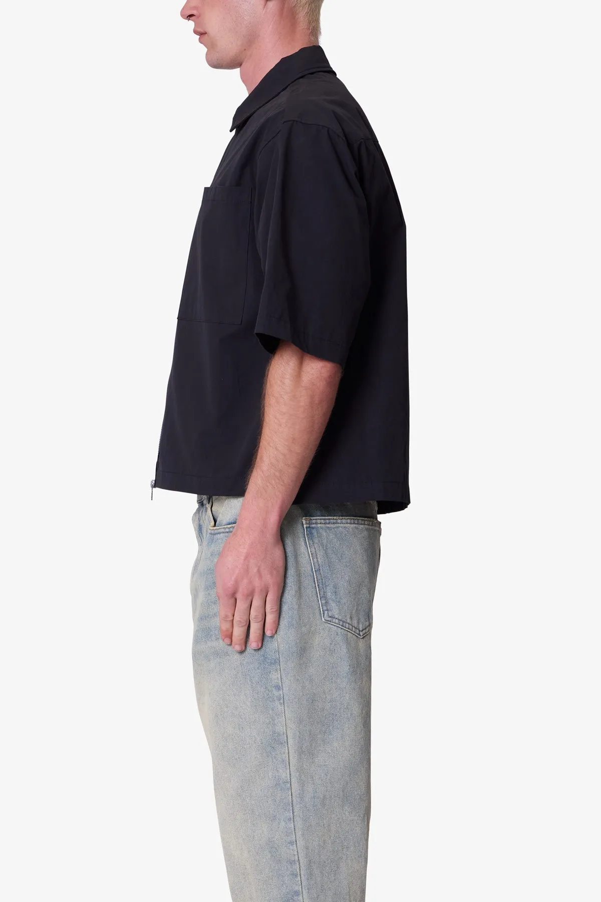 Zipped Up Shirt - Black sold by MNML product image thumbnail 4