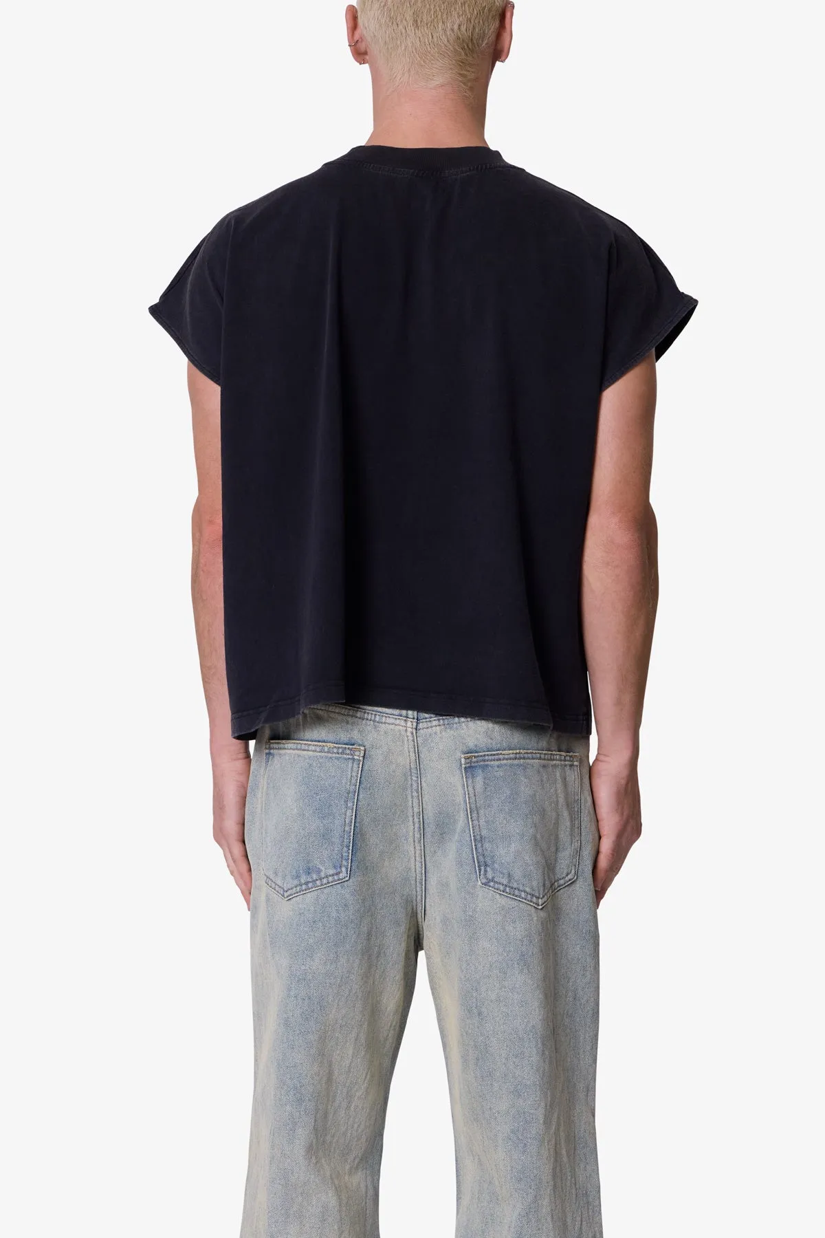 Washed Boxy Tank - Washed Black sold by MNML product image thumbnail 5