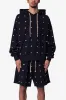 All Over Button Hoodie - Black sold by MNML