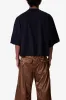 Oversized Raw Hem Tee - Washed Black sold by MNML