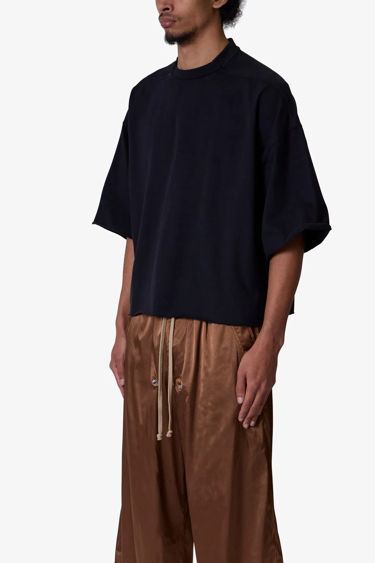 Oversized Raw Hem Tee - Washed Black sold by MNML product image thumbnail 3