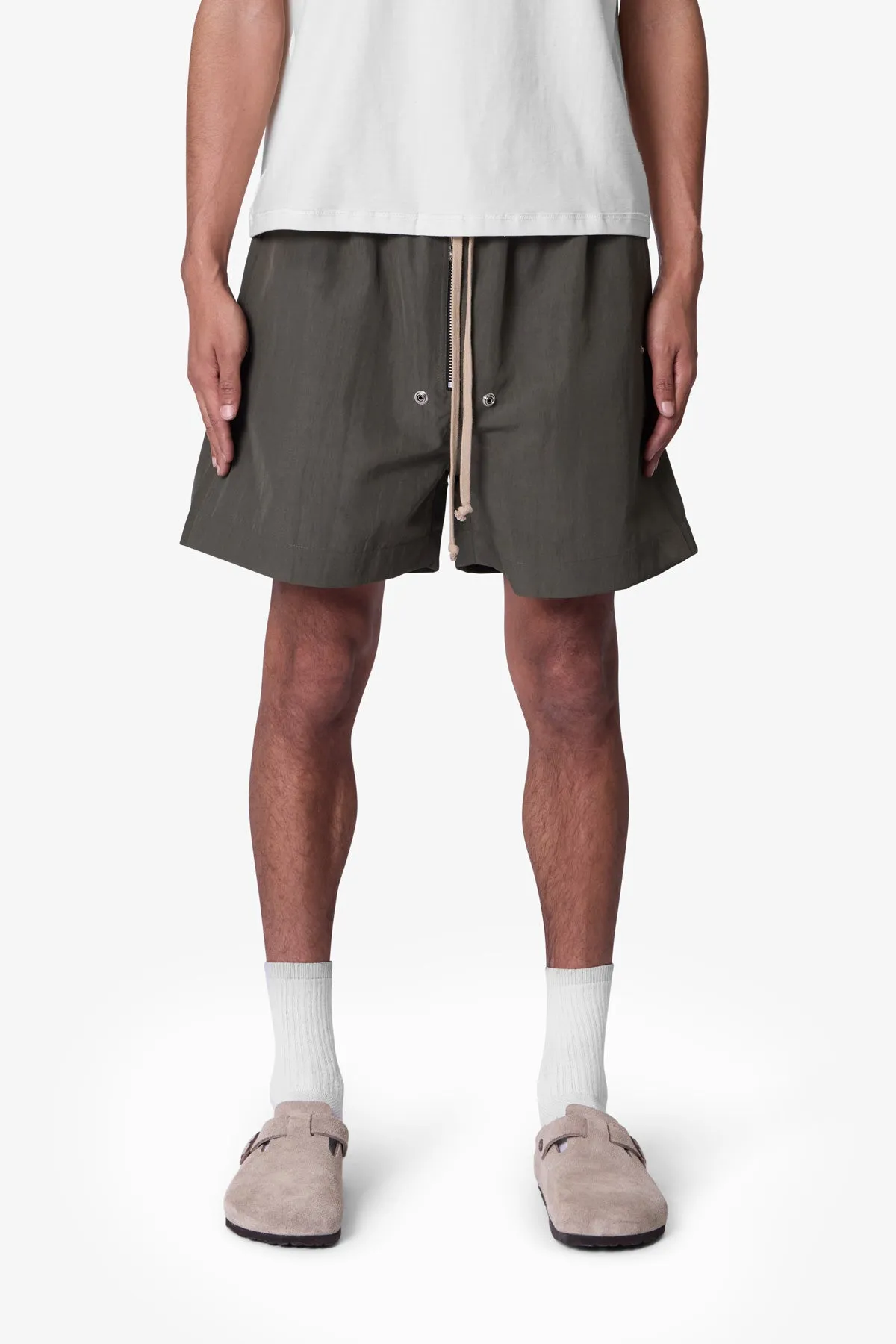 Mud Shorts - Olive sold by MNML