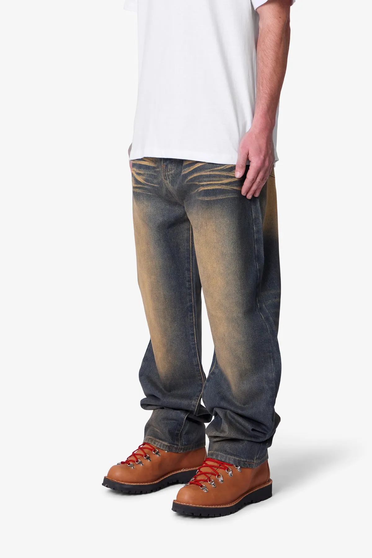 Ultra Baggy High Low Denim - Medium Blue sold by MNML product image thumbnail 3