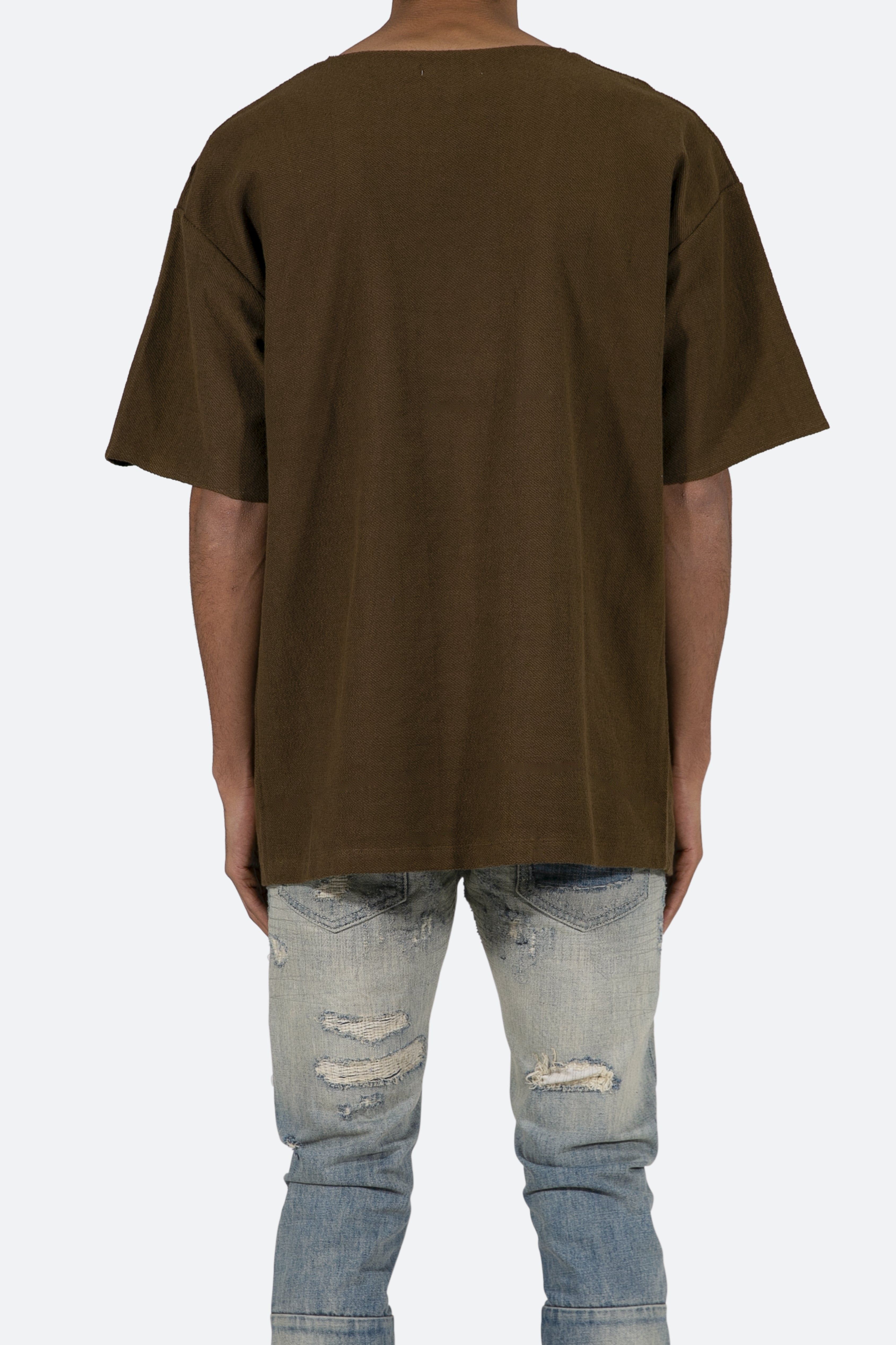 Reverse Terry Tee - Brown sold by MNML product image thumbnail 5