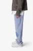 Ultra Baggy Patched Up Denim - Light Blue sold by MNML