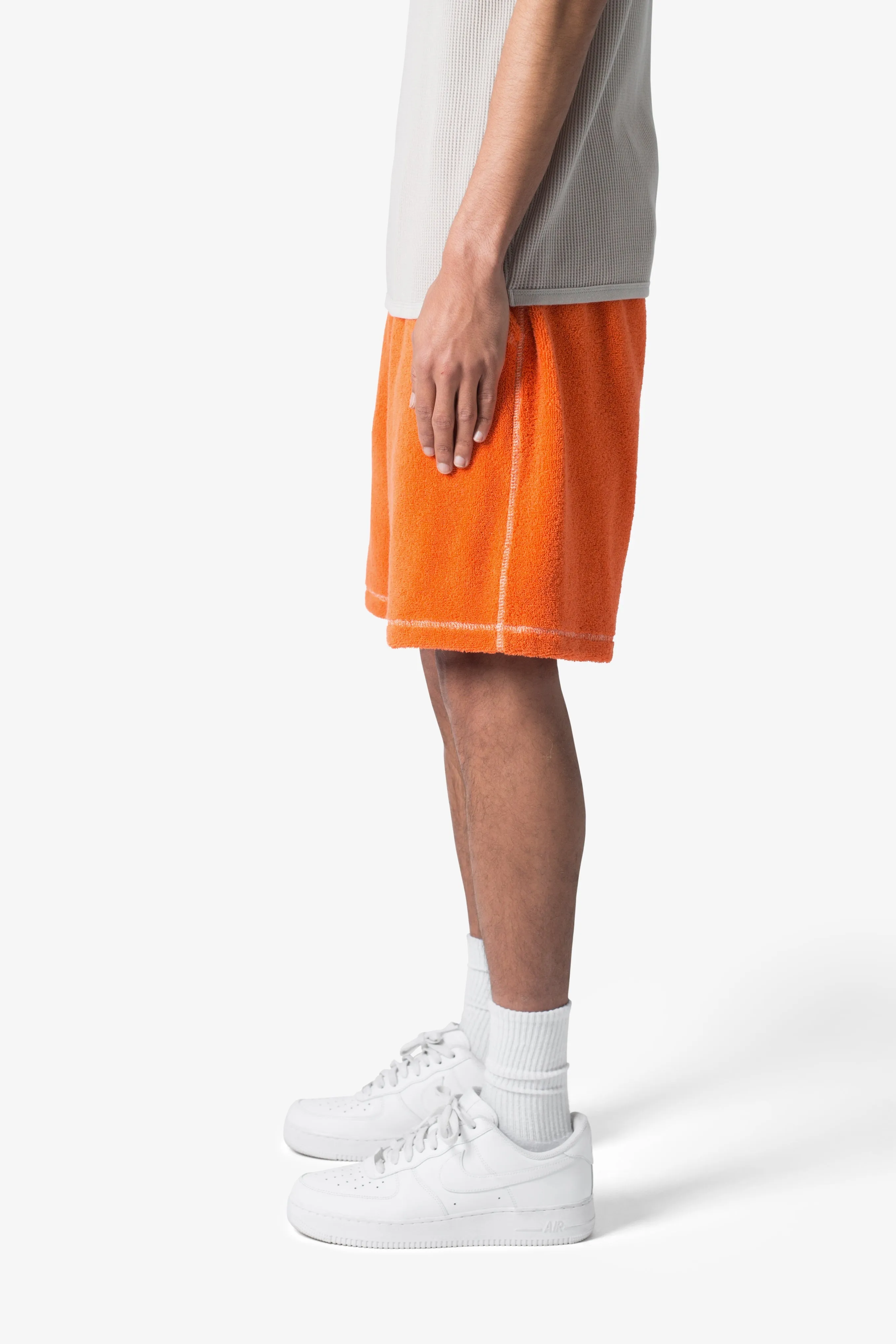 Terry Cloth Shorts - Orange sold by MNML product image thumbnail 5