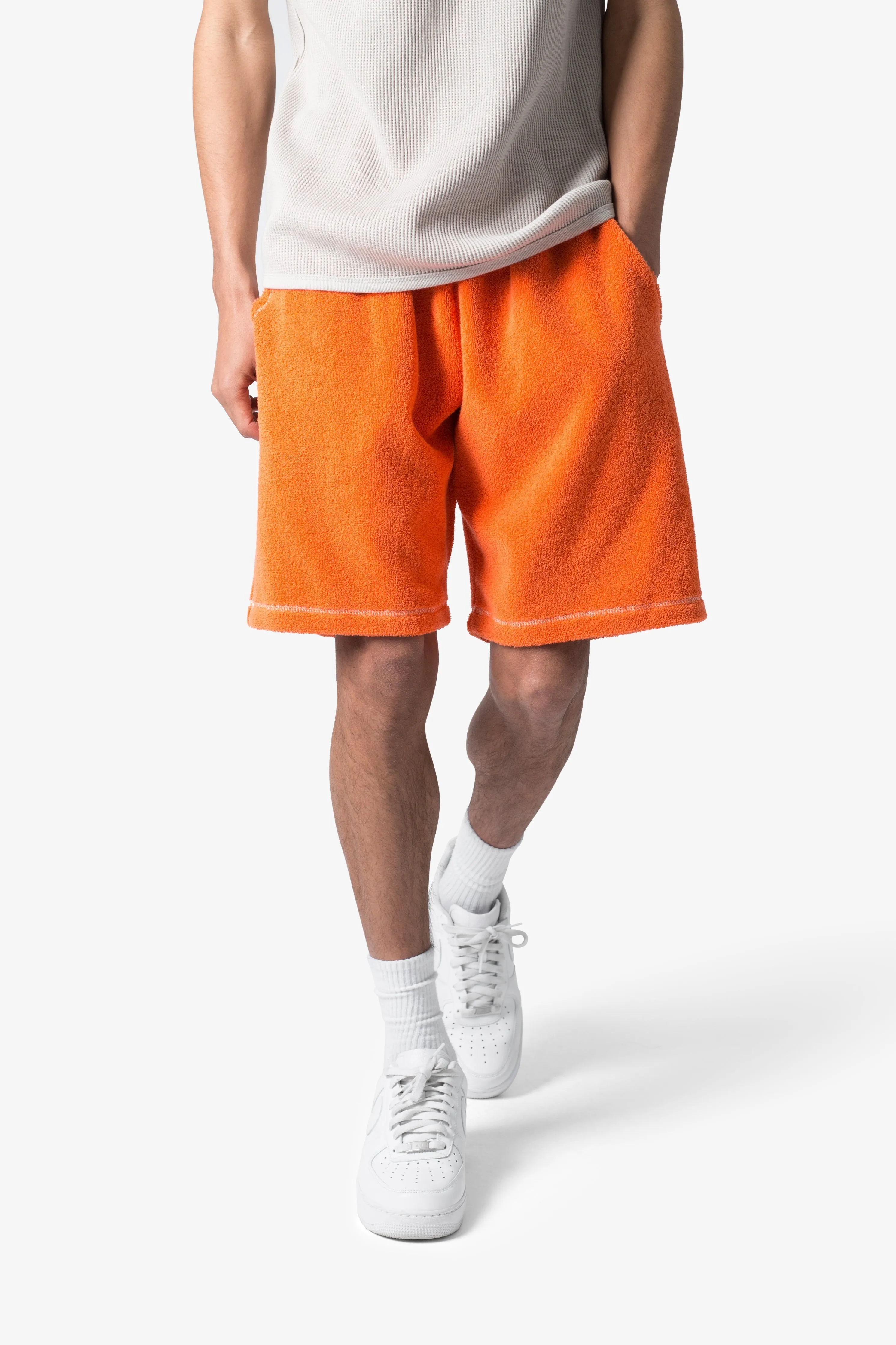 Terry Cloth Shorts - Orange sold by MNML product image thumbnail 2