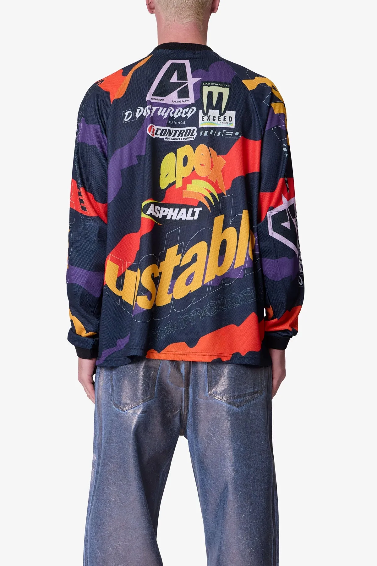 Unstable Moto Shirt - Orange Multi sold by MNML product image thumbnail 5
