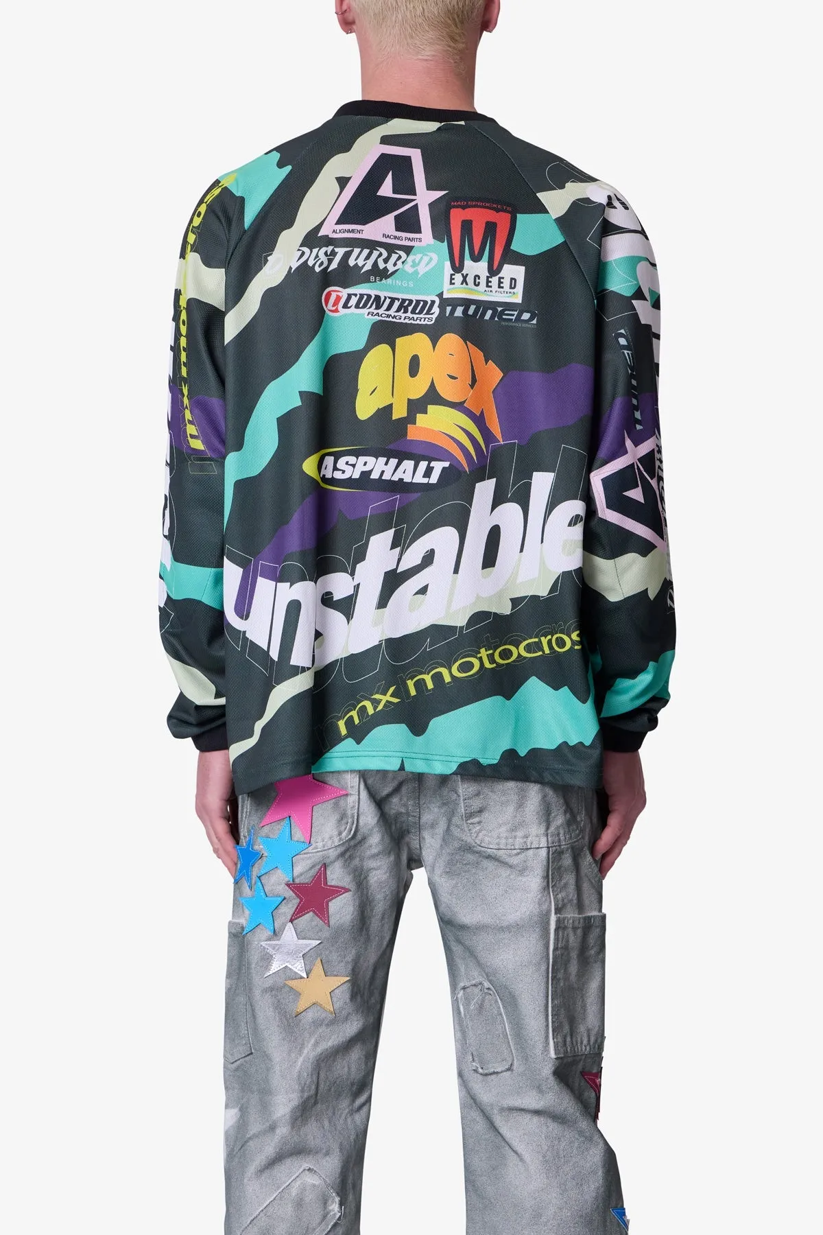 Unstable Moto Shirt - Mint Multi sold by MNML product image thumbnail 5
