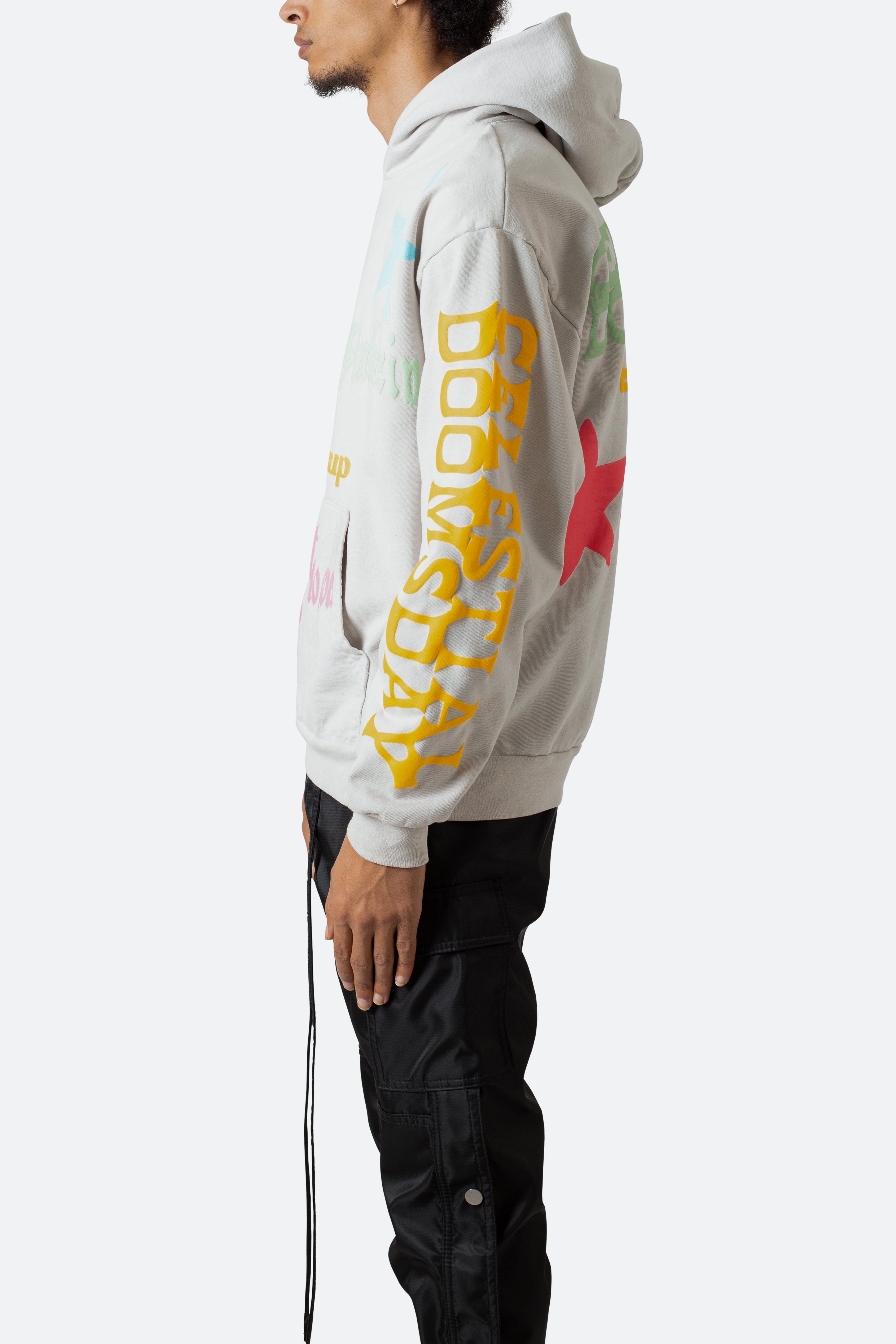 Star Gazing Hoodie - Light Grey sold by MNML product image thumbnail 5