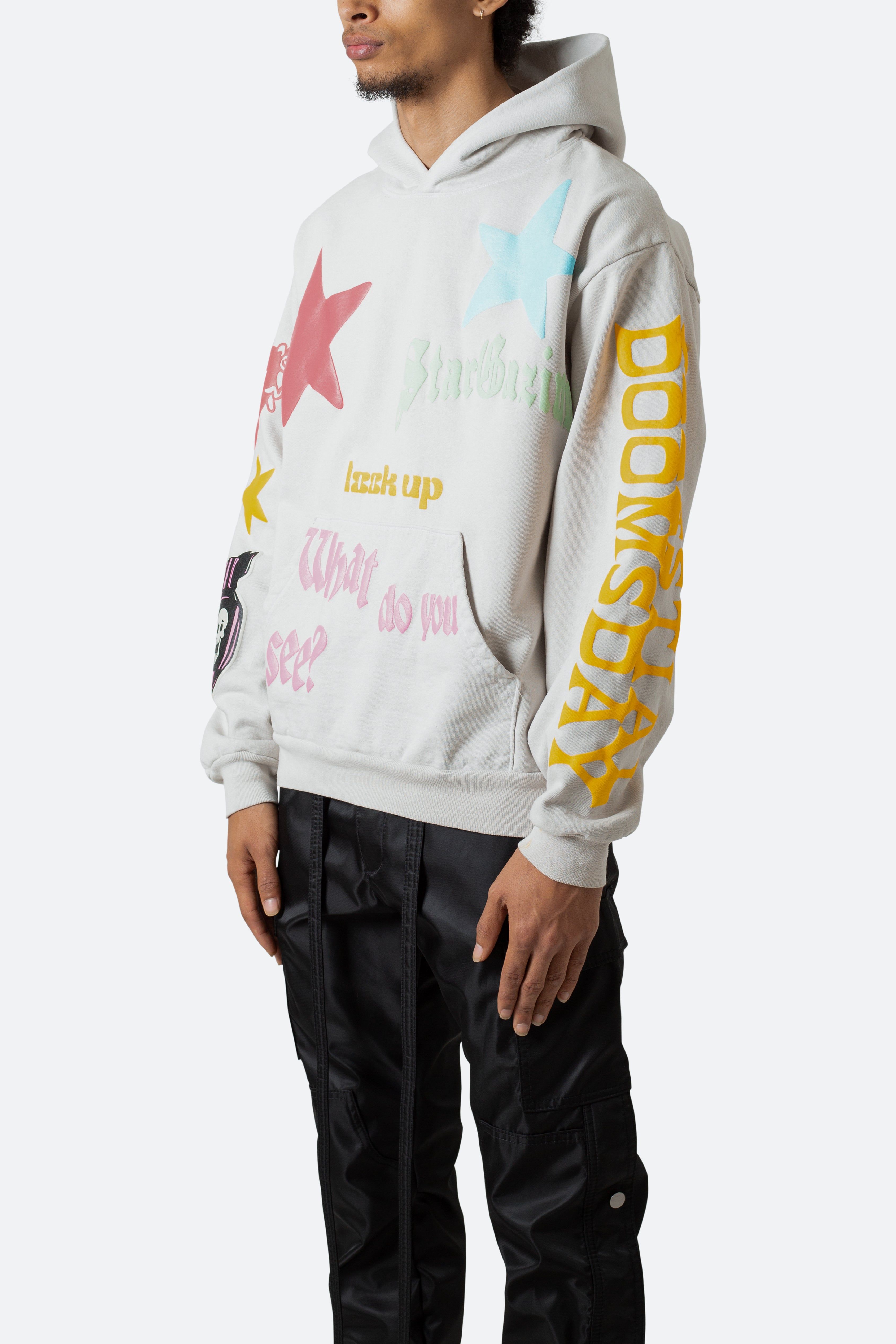 Star Gazing Hoodie - Light Grey sold by MNML product image thumbnail 4