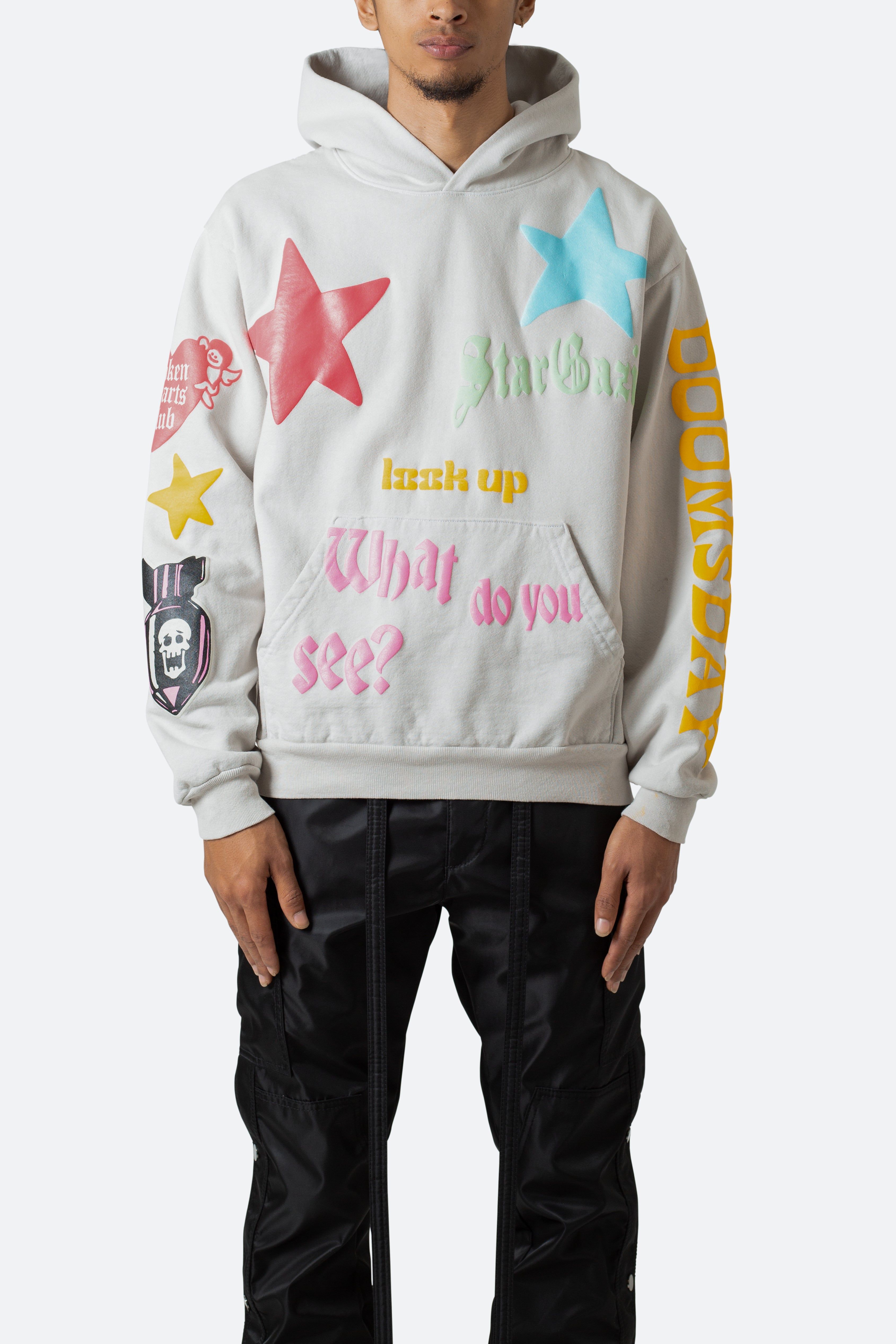 Star Gazing Hoodie - Light Grey sold by MNML