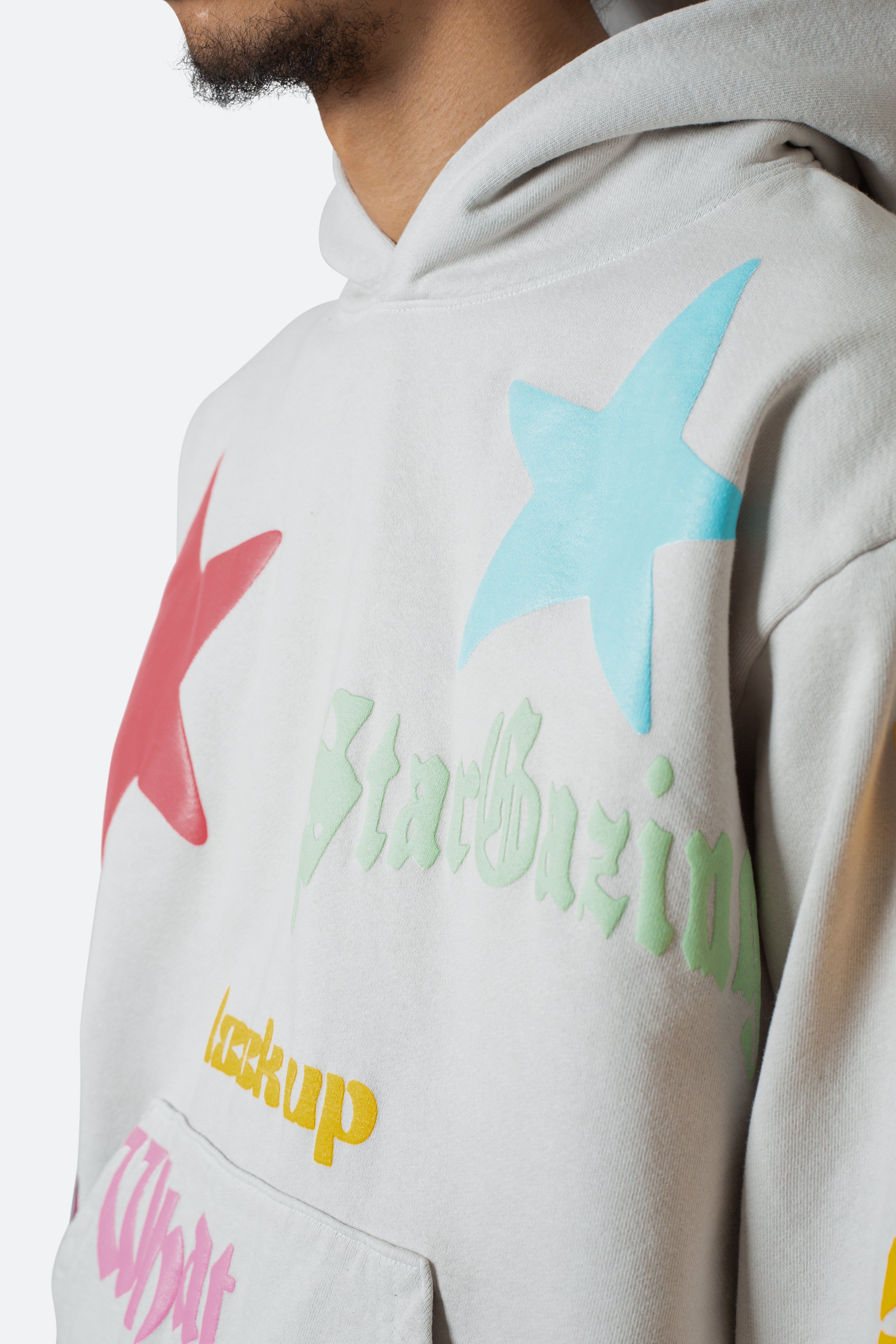 Star Gazing Hoodie - Light Grey sold by MNML product image thumbnail 9