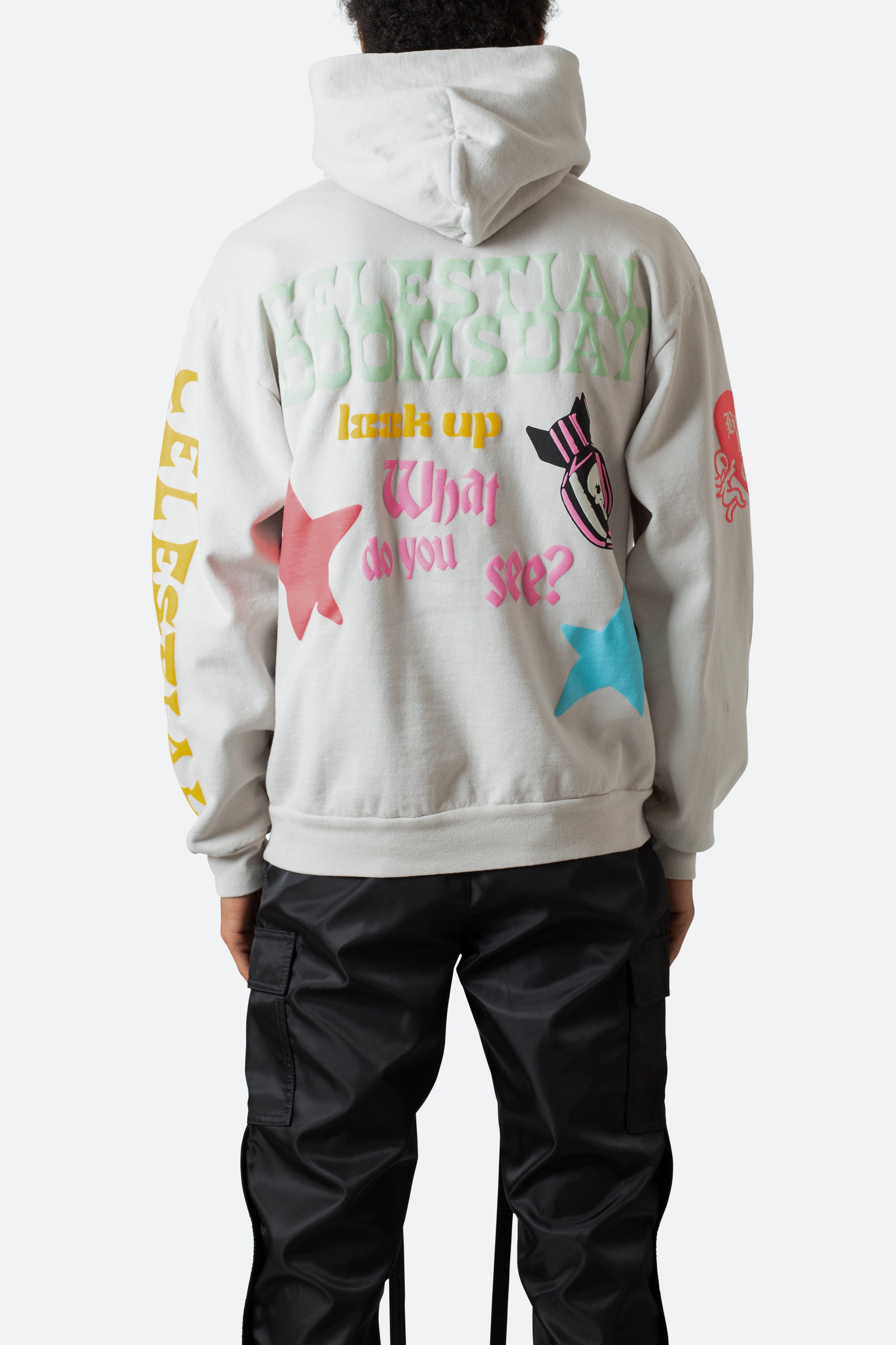 Star Gazing Hoodie - Light Grey sold by MNML product image thumbnail 6