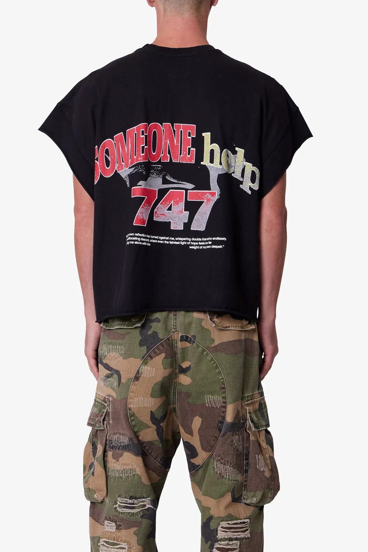 Snake Cutoff Tee - Vintage Black sold by MNML product image thumbnail 5