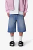 Ultra Baggy Denim Shorts - Medium Blue sold by MNML