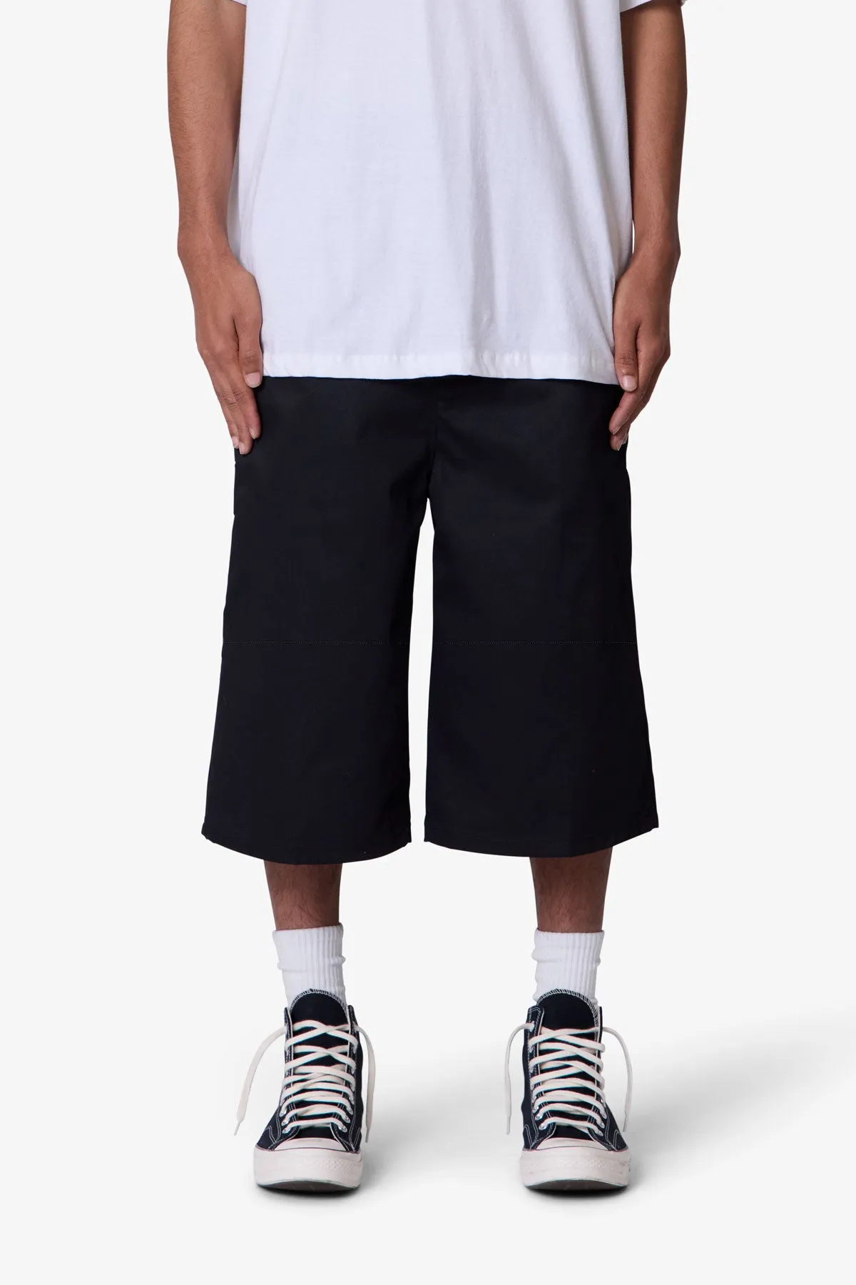 Ultra Baggy Work Shorts - Black sold by MNML