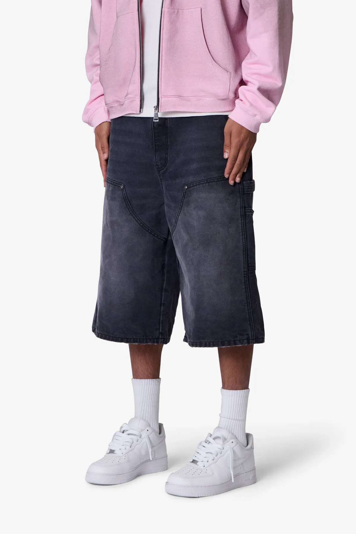 Ultra Baggy Carpenter Shorts - Washed Black sold by MNML product image thumbnail 3